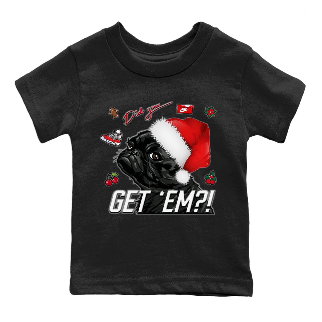 Pug Get Em Kids Tops - Air Jordan 11 Cherry