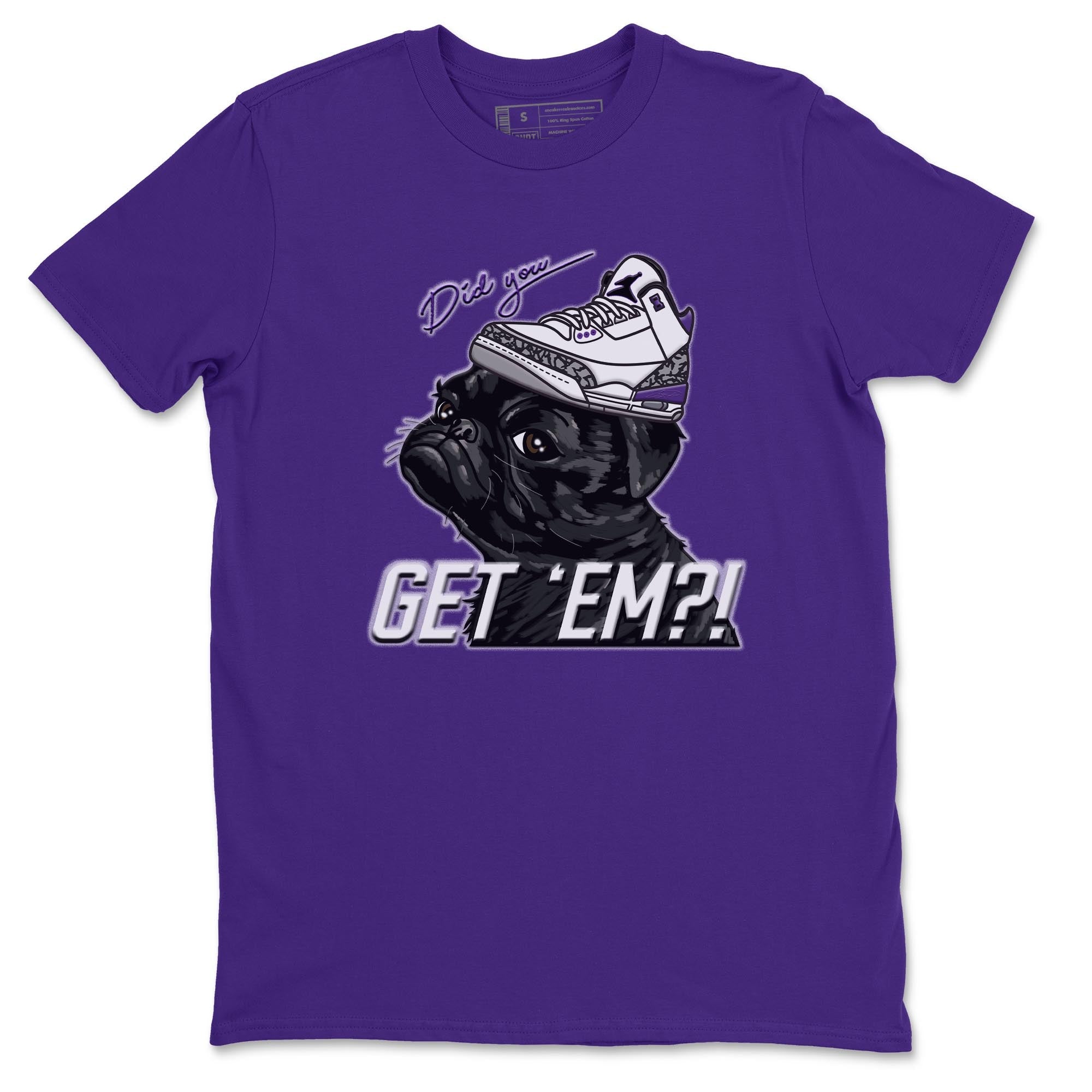 Pug Get Em Unisex Tops - Air Jordan 3 Dark Iris