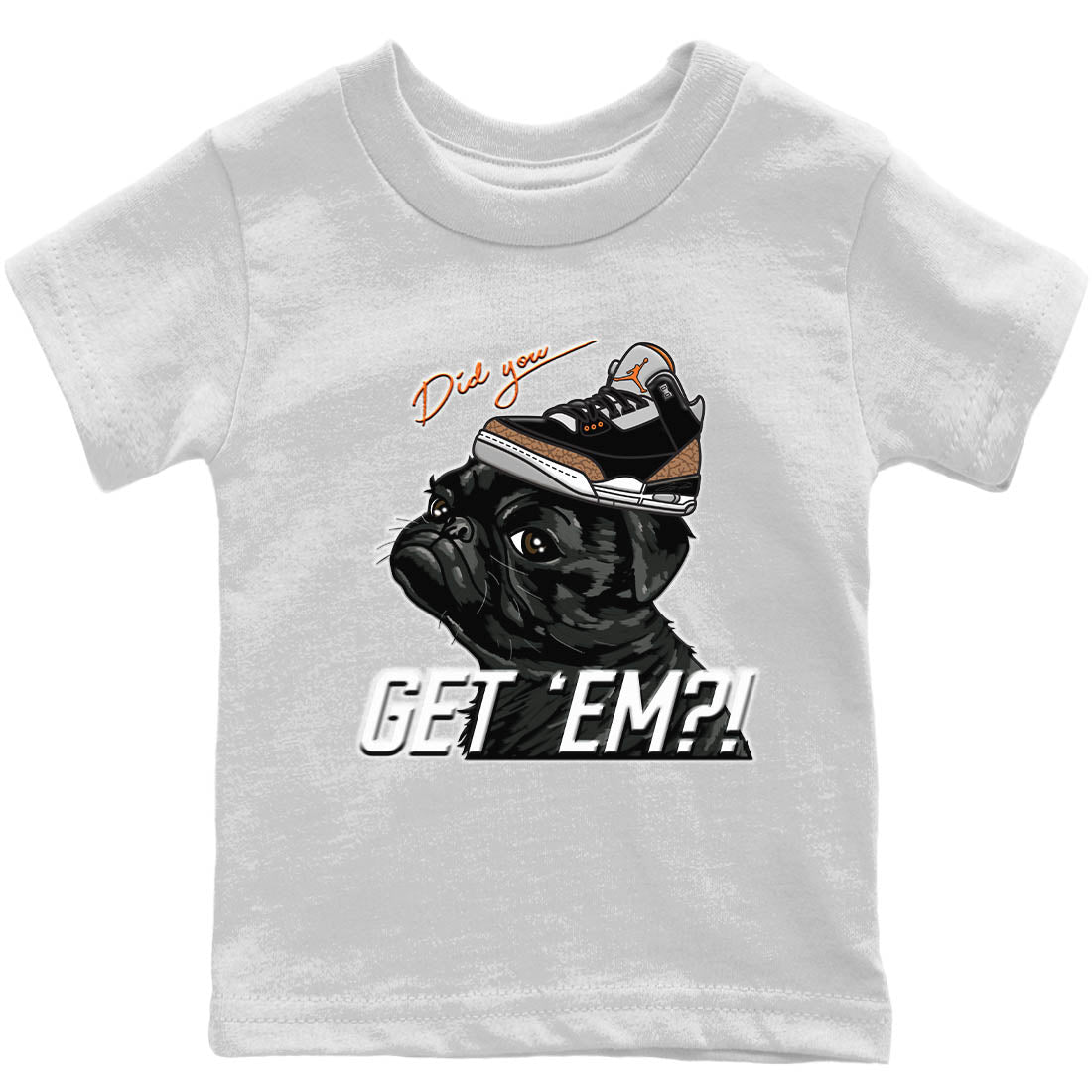 Pug Get Em Kids Tops - Air Jordan 3 Desert Elephant