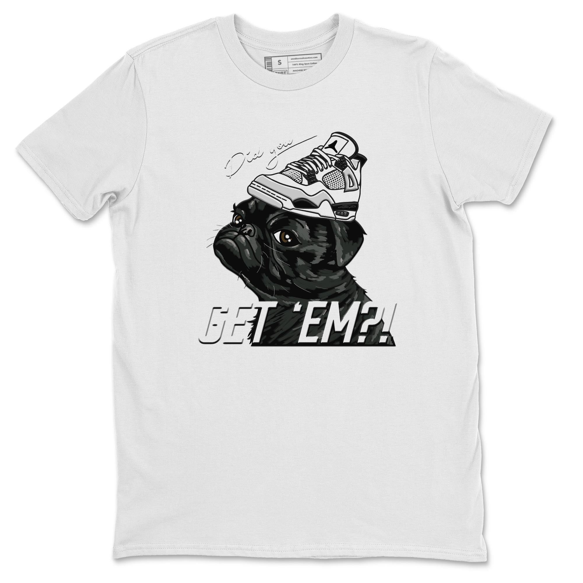 Pug Get Em Unisex Tops - Air Jordan 4 Military Black