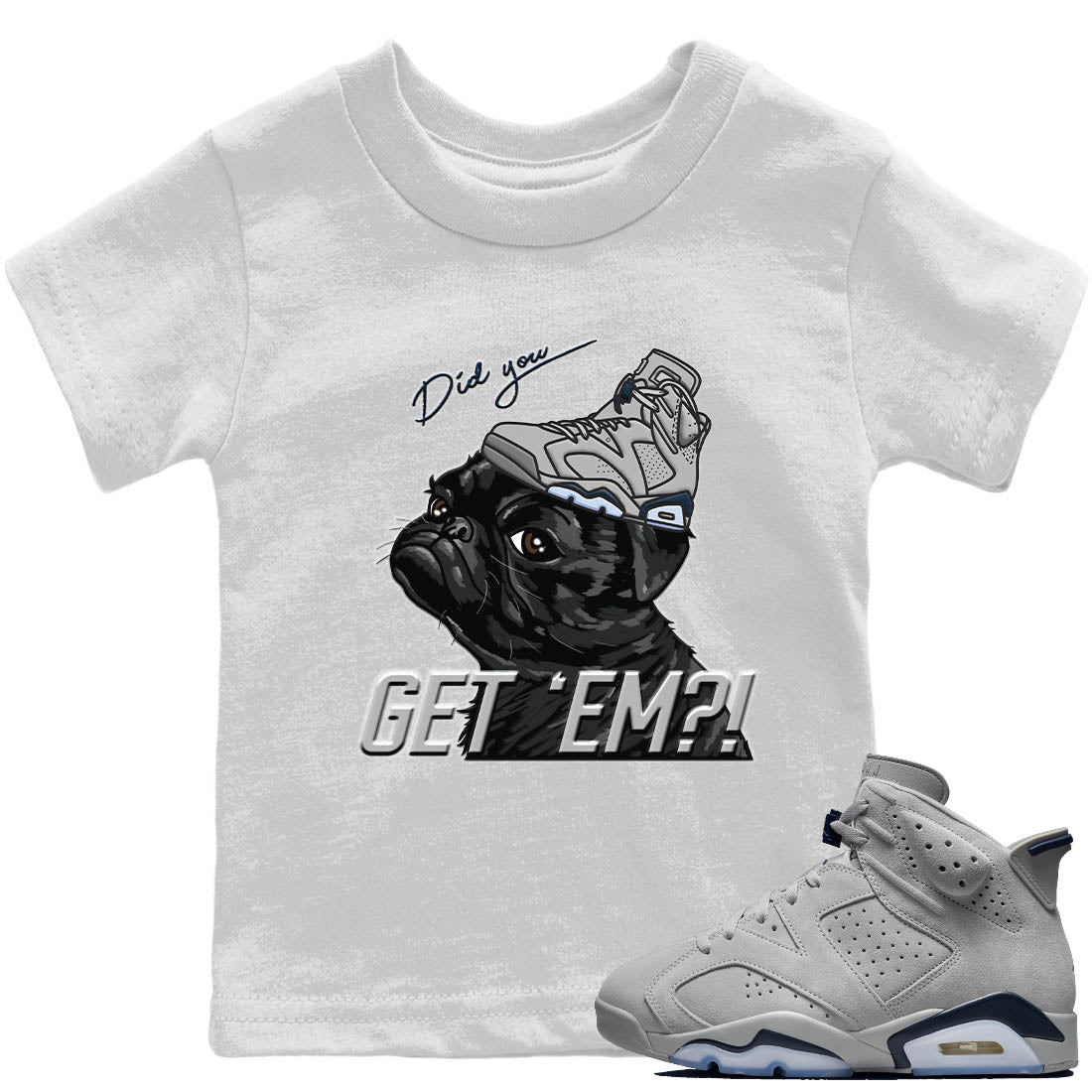 Pug Get Em Kids Tops - Air Jordan 6 Georgetown