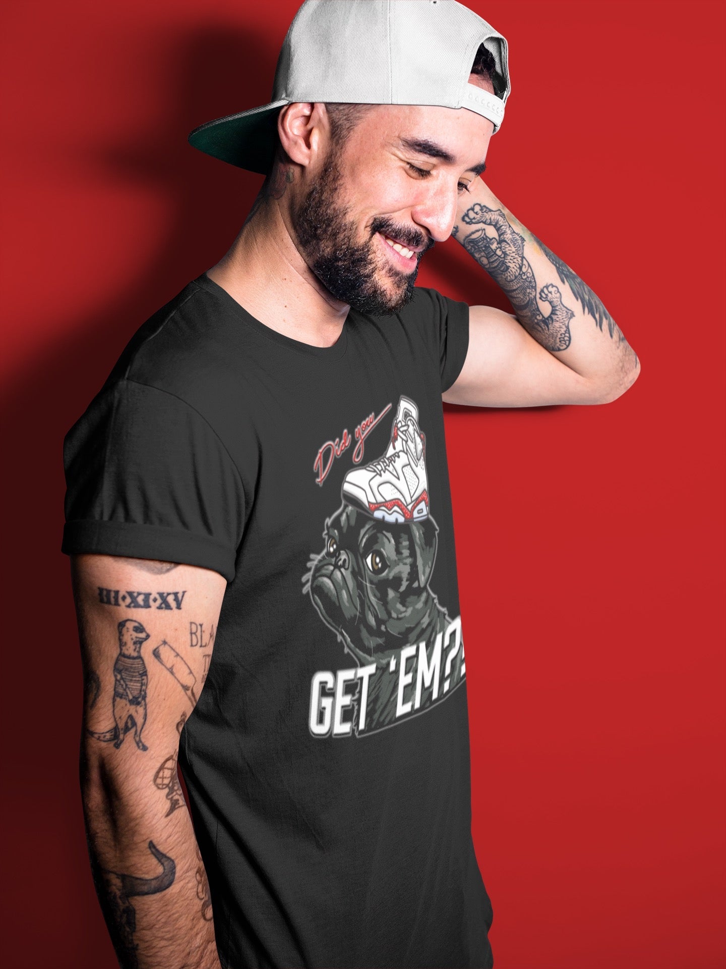 Pug Get Em Unisex Tops - Air Jordan 6 Red Velvet Cookies