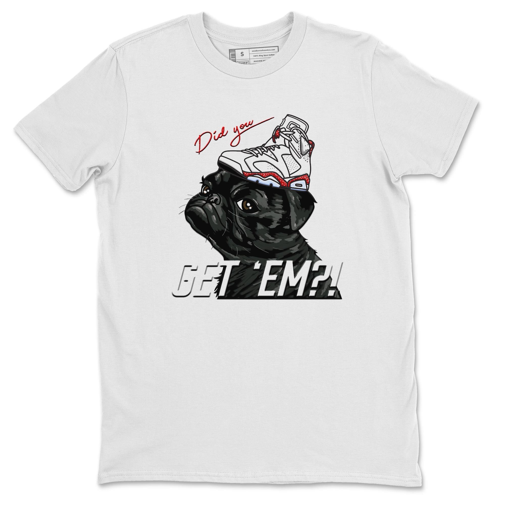 Pug Get Em Unisex Tops - Air Jordan 6 Red Velvet Cookies
