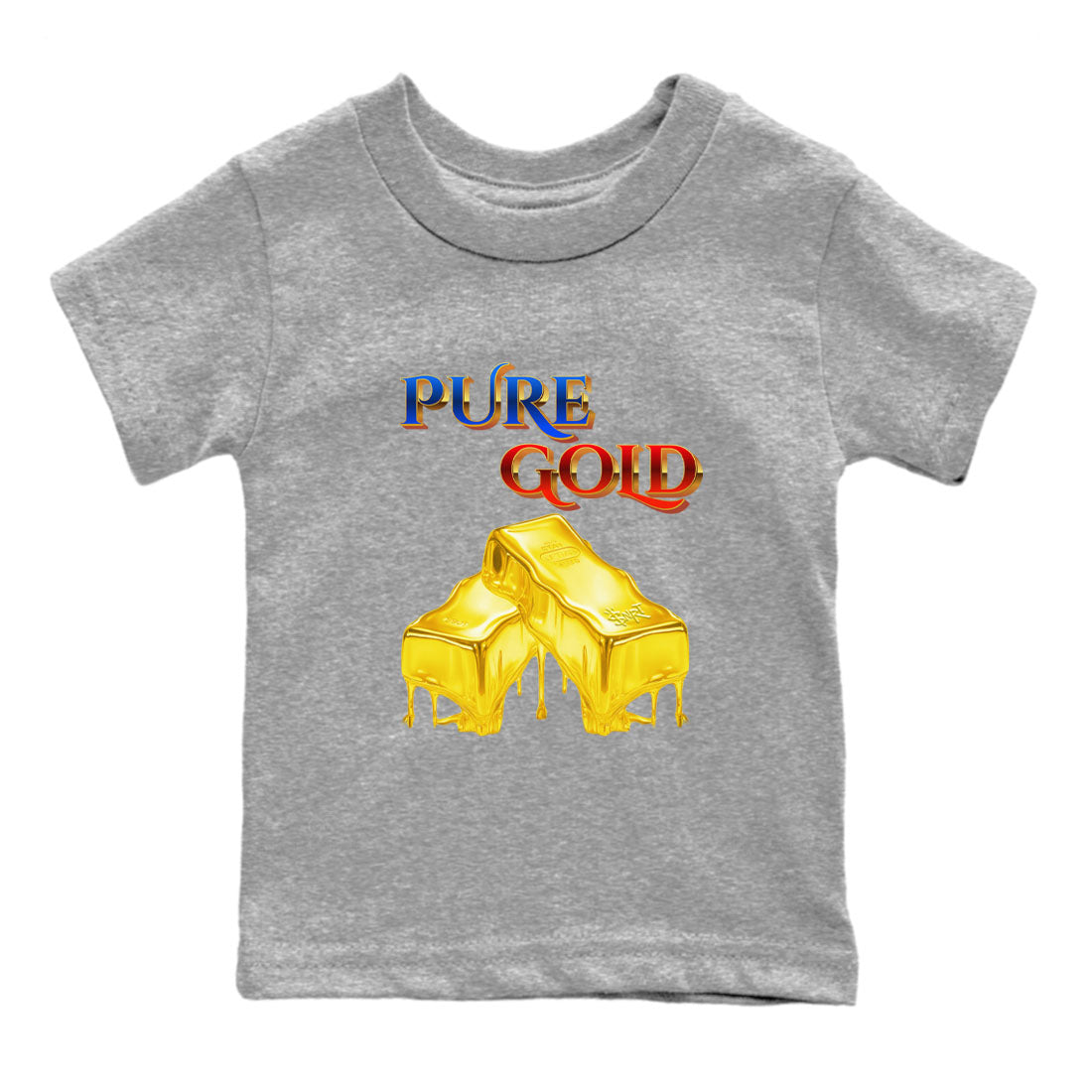 Pure Gold snkmatch Tees Kids - Air Jordan 1 Travis Scott Canary
