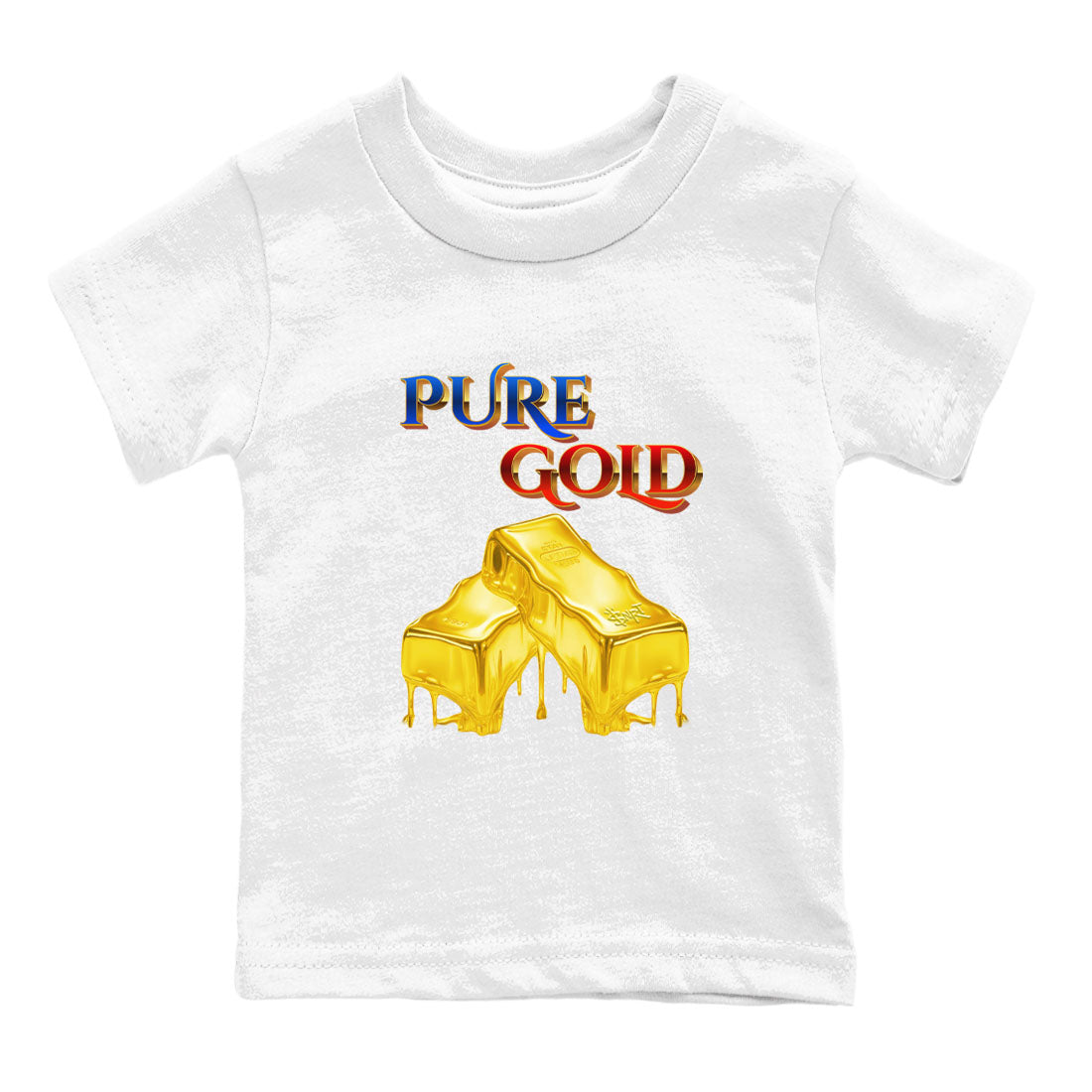 Pure Gold snkmatch Tees Kids - Air Jordan 1 Travis Scott Canary