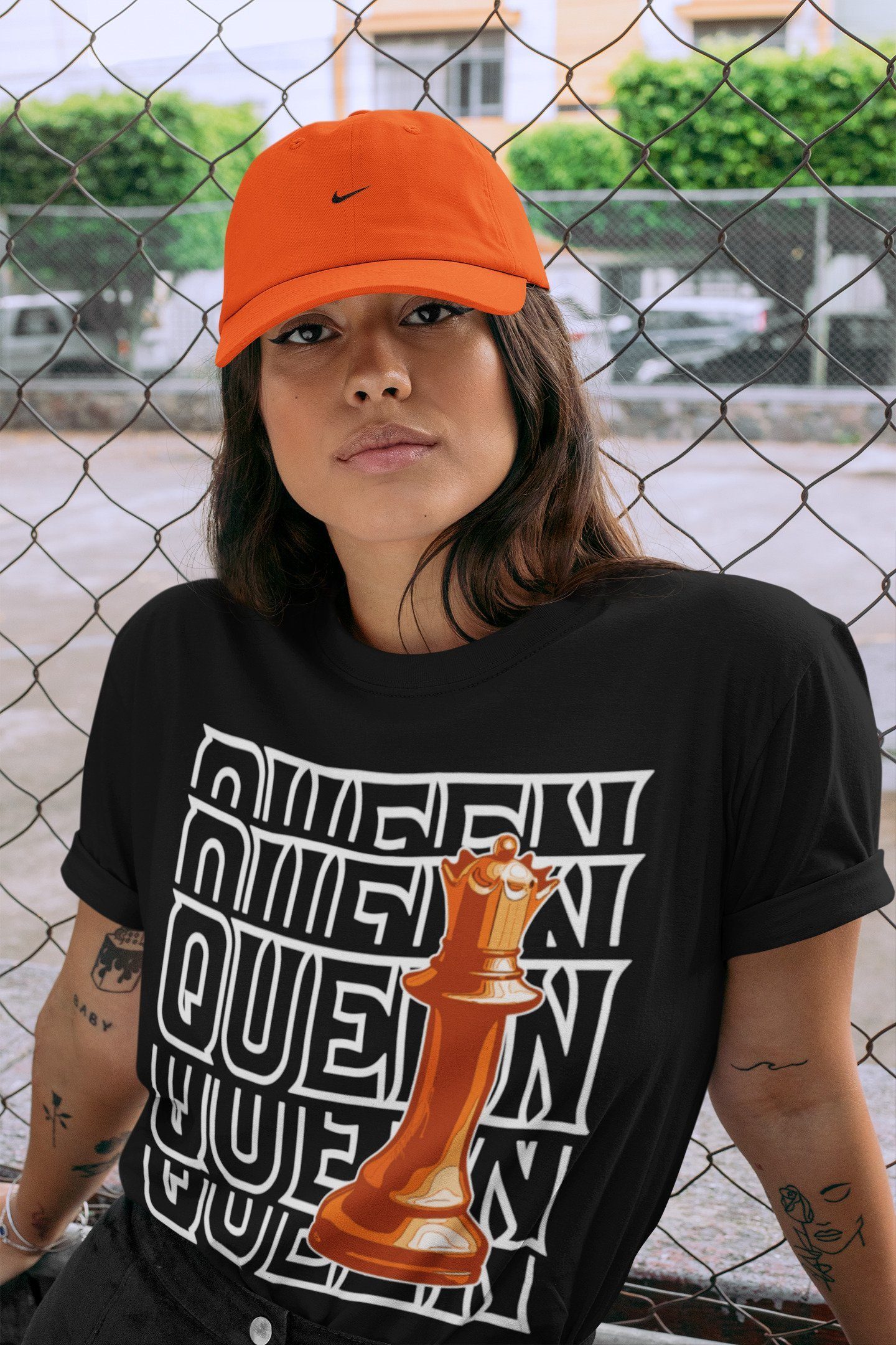 Queen Unisex Tops - Air Jordan 1 Electro Orange