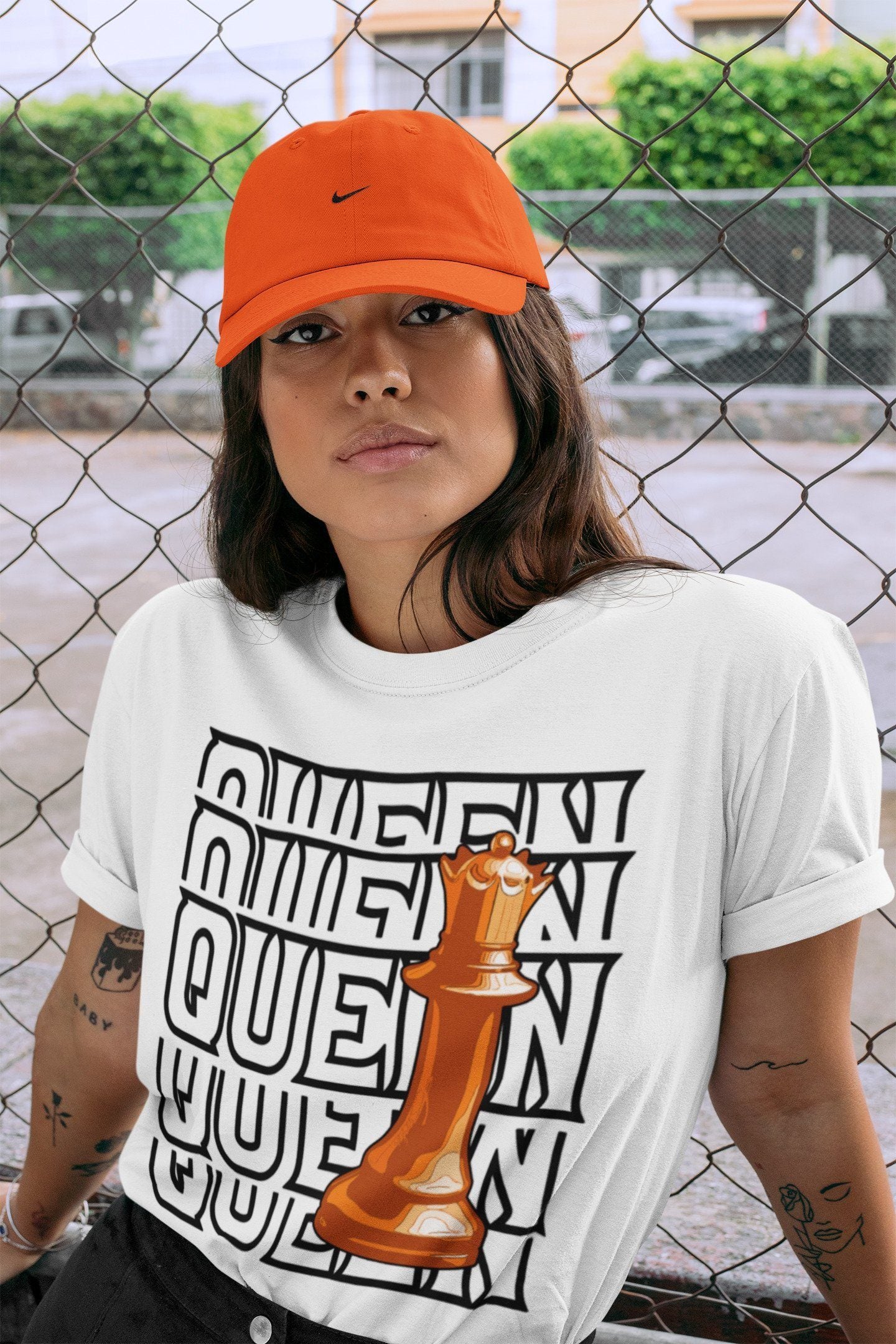 Queen Unisex Tops - Air Jordan 1 Electro Orange