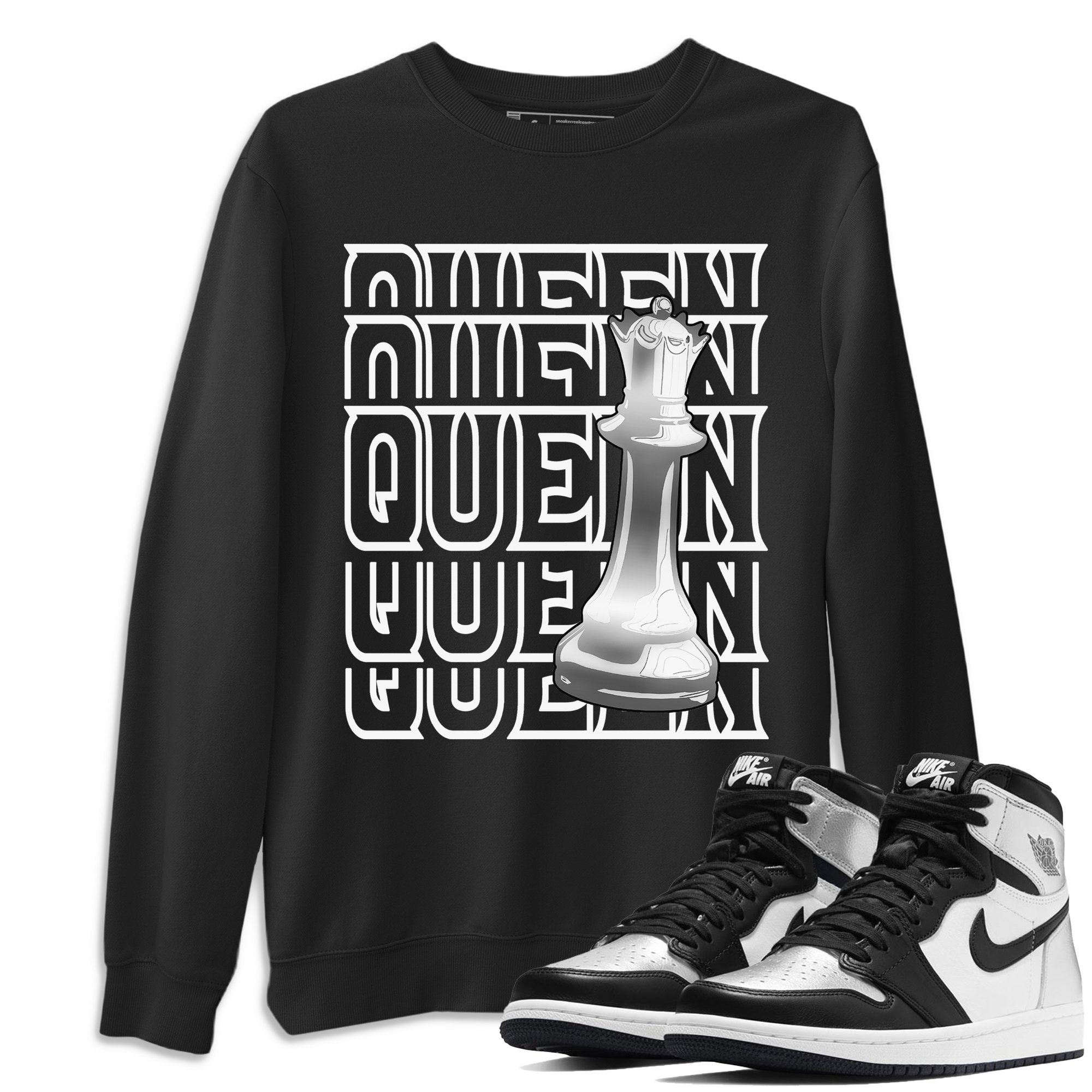 Queen Unisex Tops - Air Jordan 1 Silver Toe