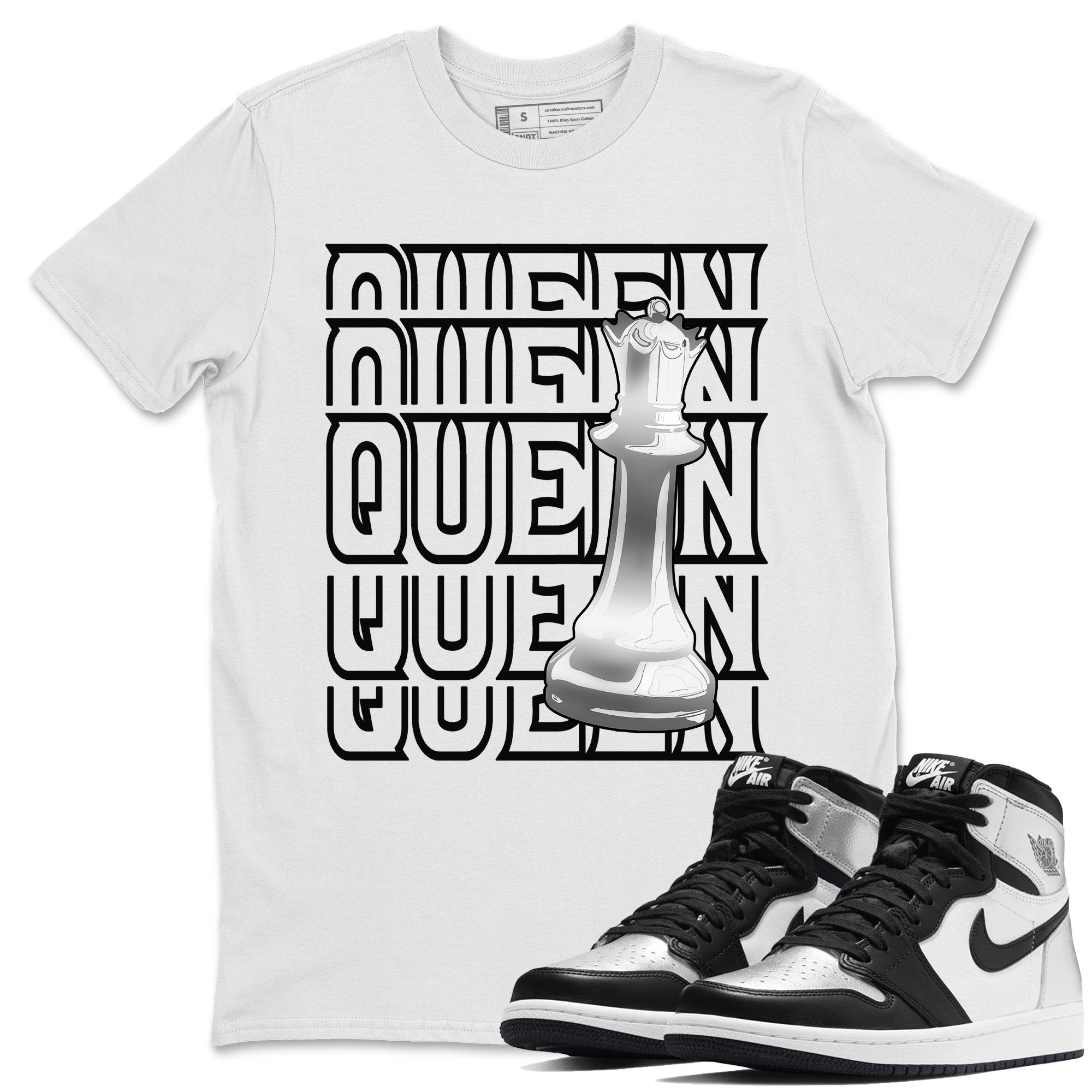 Queen Unisex Tops - Air Jordan 1 Silver Toe