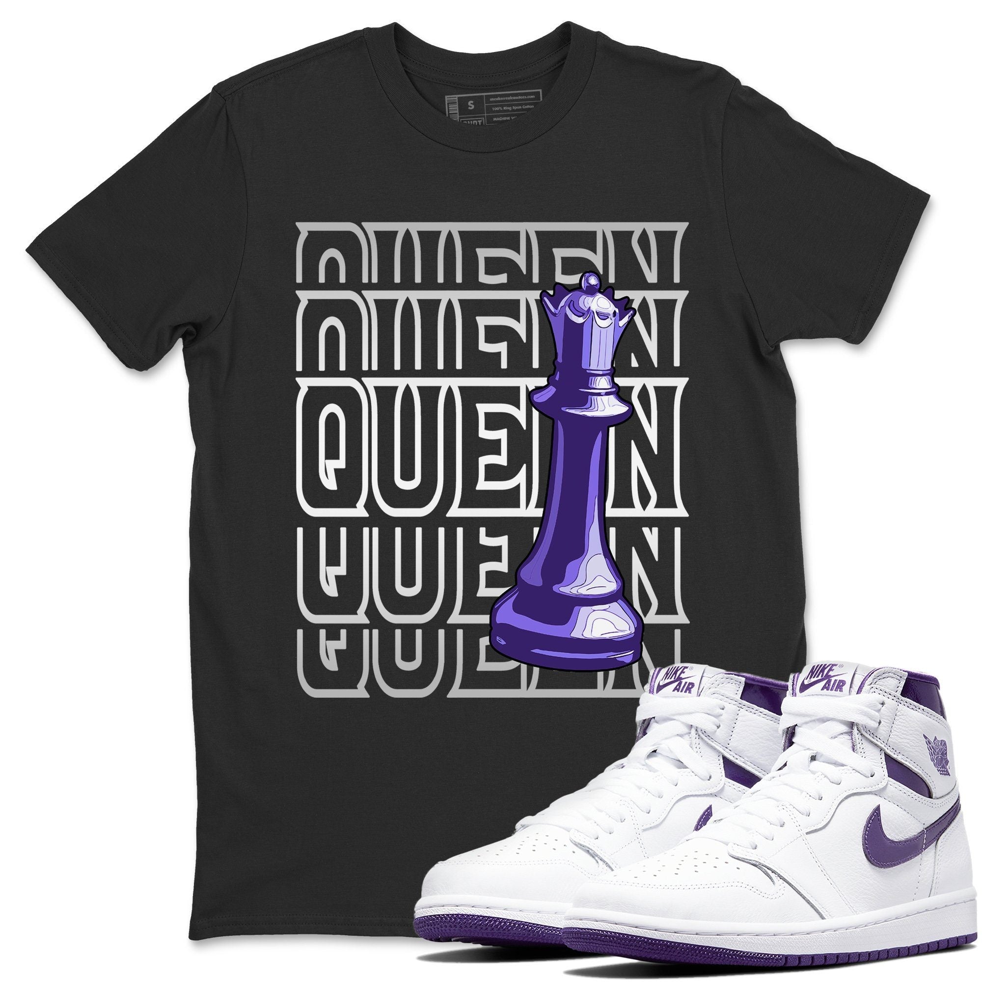 Queen Unisex Tops - Air Jordan 1 WMNS Court Purple