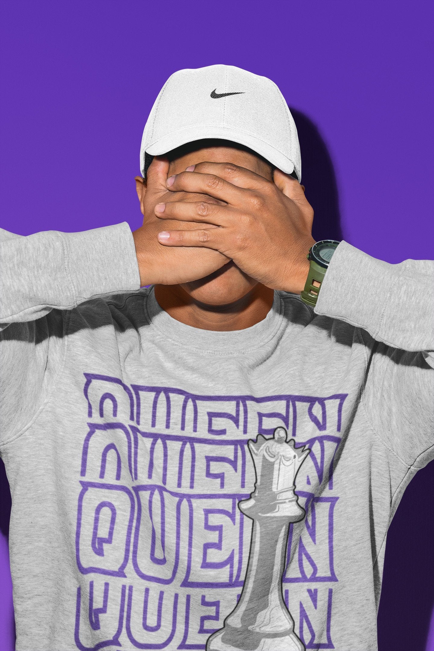 Queen Unisex Tops - Air Jordan 1 WMNS Court Purple