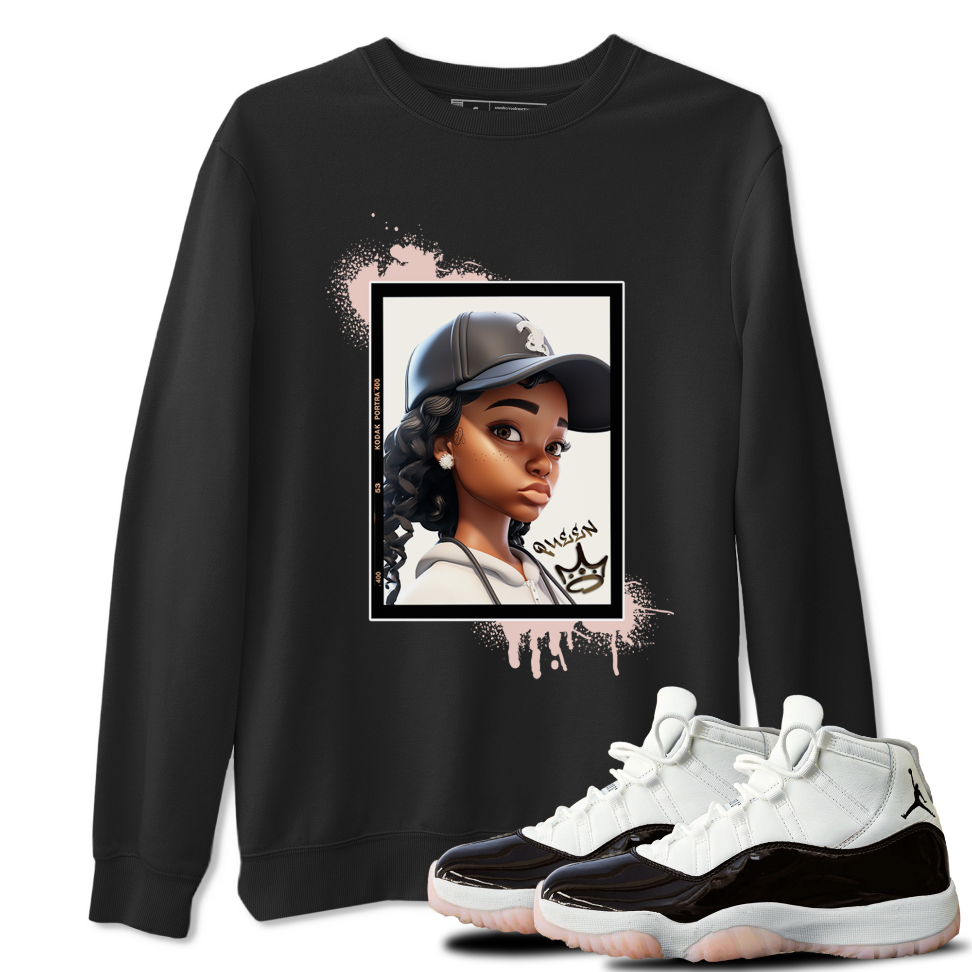 Queen snkmatch Tee - Air Jordan 11 Neapolitan