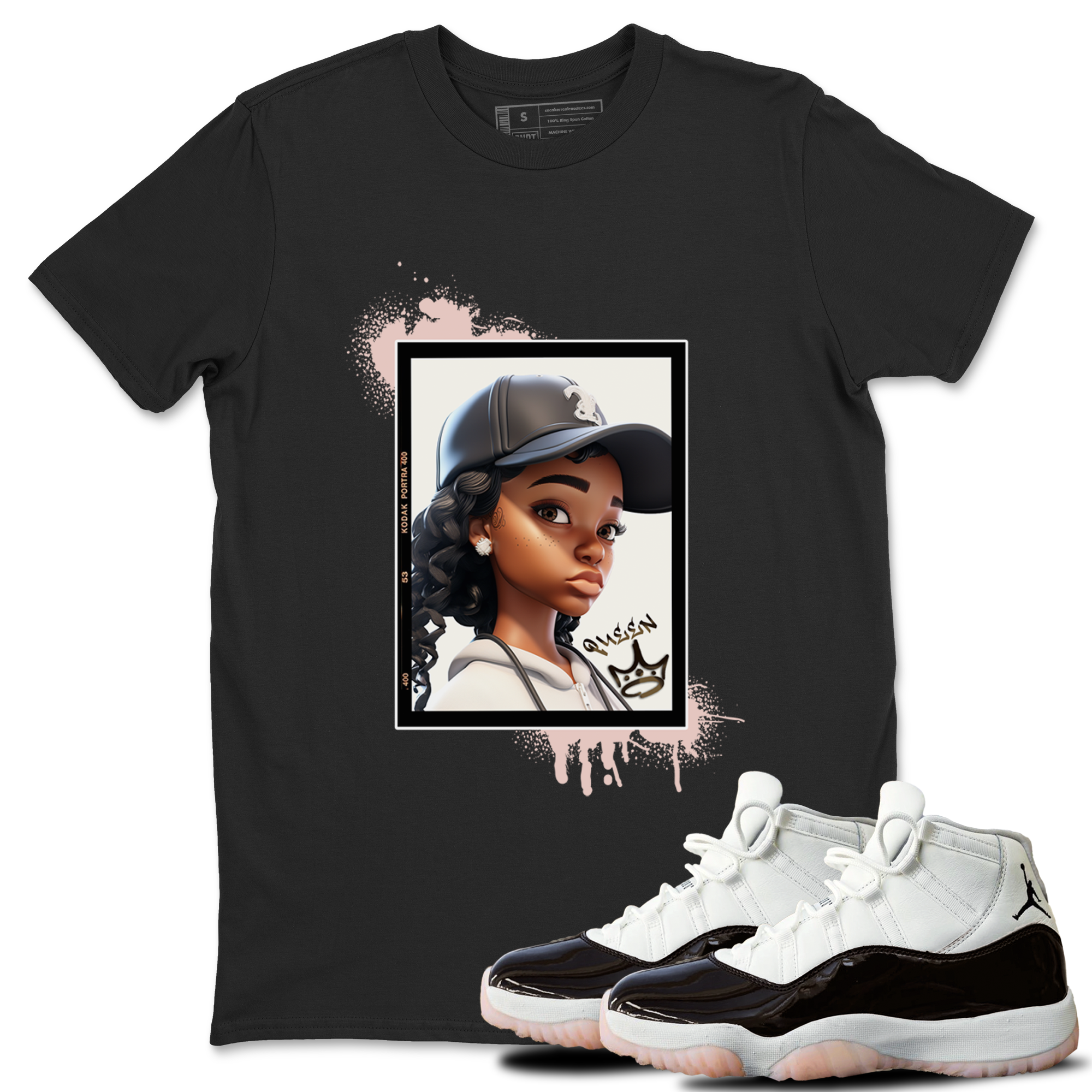 Queen snkmatch Tee - Air Jordan 11 Neapolitan
