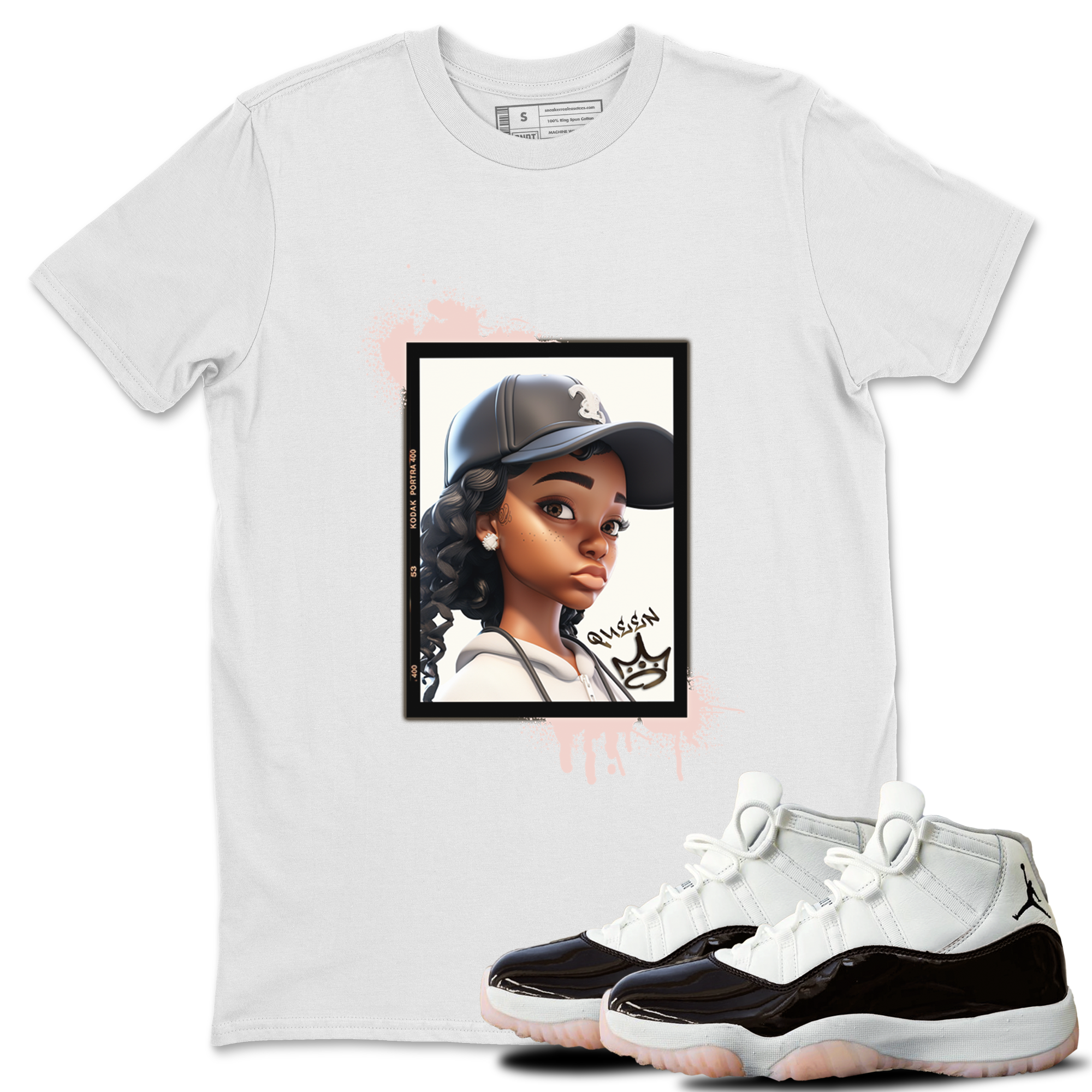 Queen snkmatch Tee - Air Jordan 11 Neapolitan