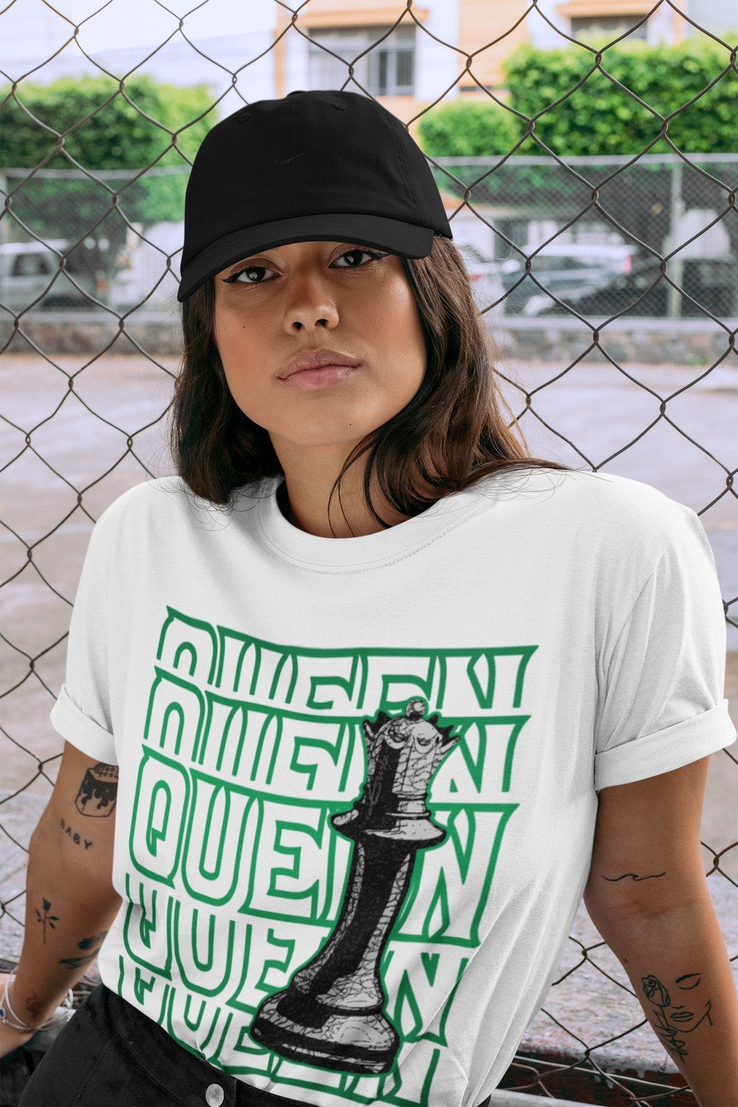 Queen Unisex Tops - Air Jordan 3 Pine Green
