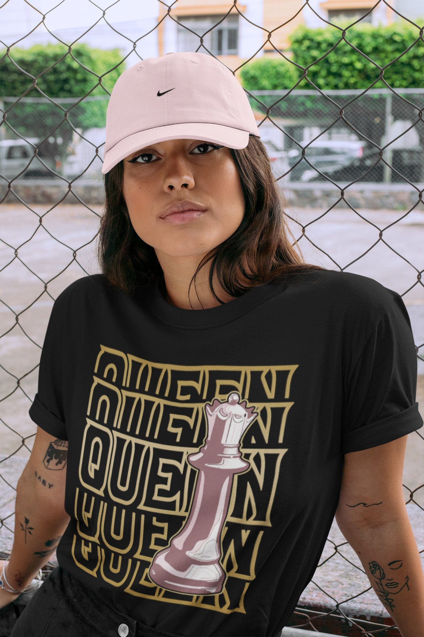 Queen Unisex Tops - Air Jordan 6 Gold Hoops