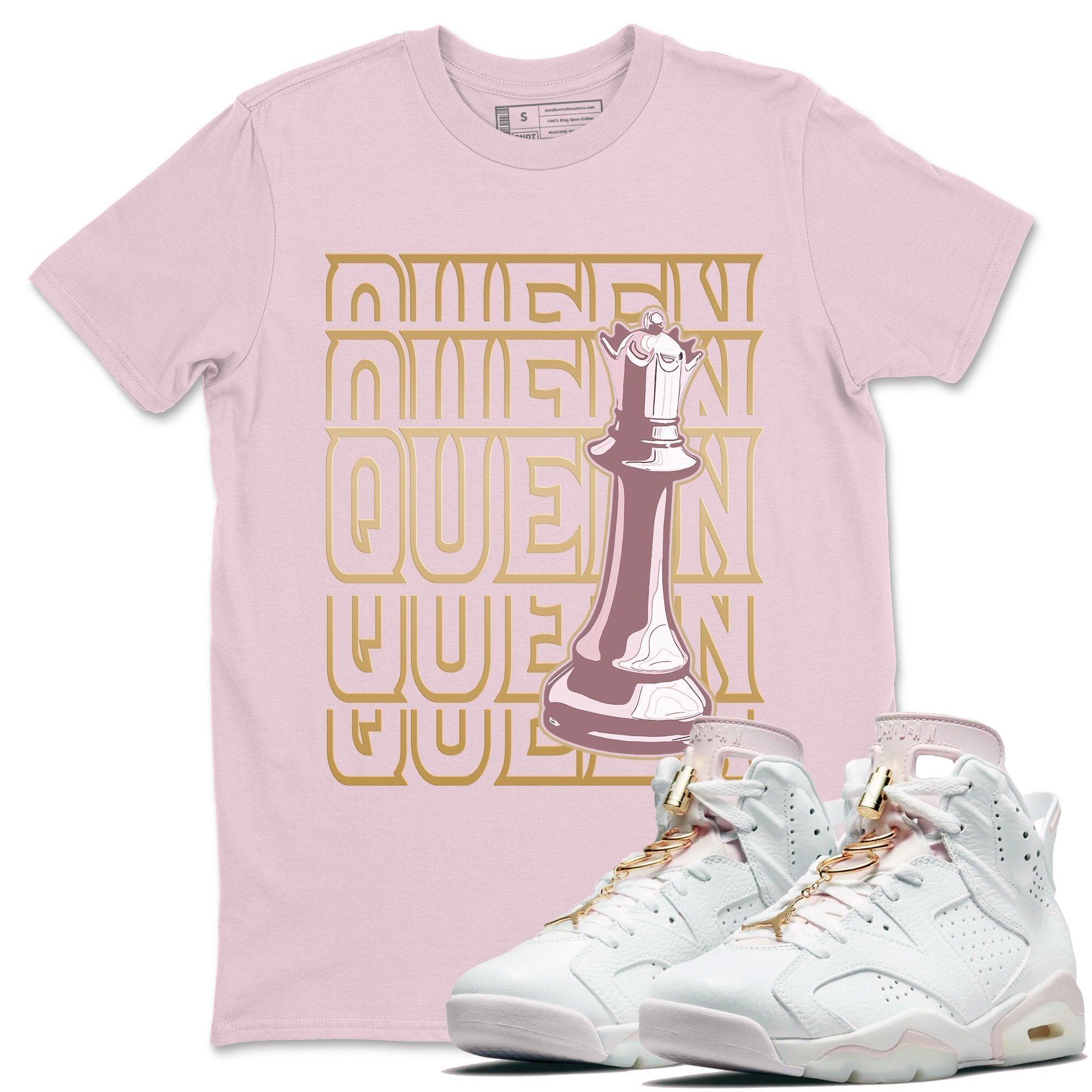 Queen Unisex Tops - Air Jordan 6 Gold Hoops