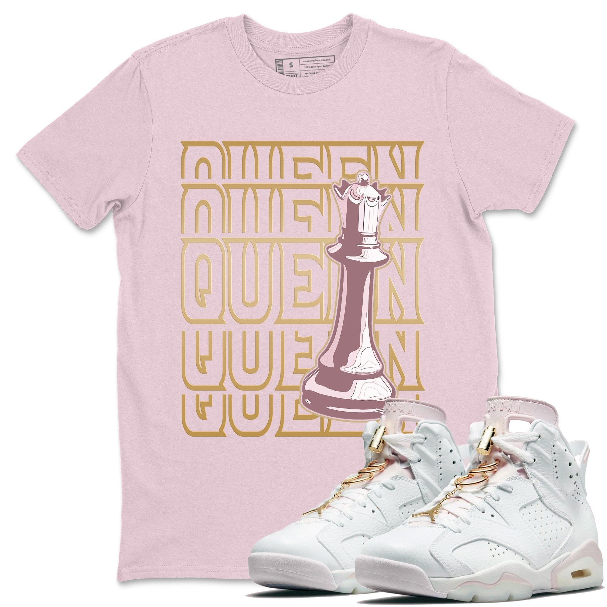 Queen Unisex Tops - Air Jordan 6 Gold Hoops