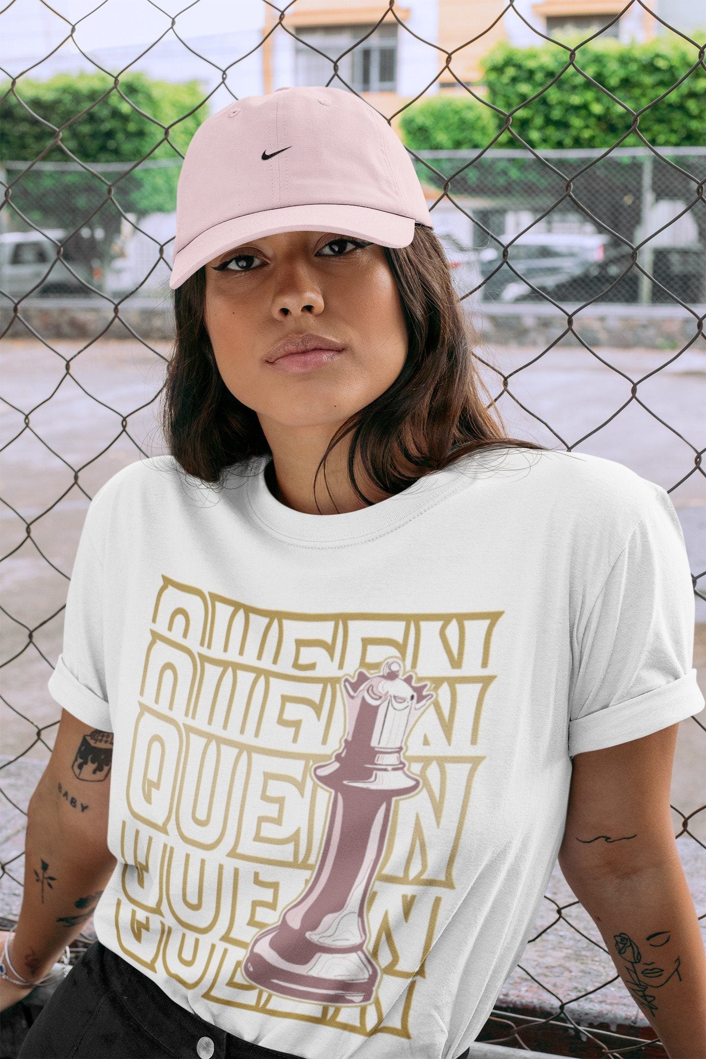 Queen Unisex Tops - Air Jordan 6 Gold Hoops