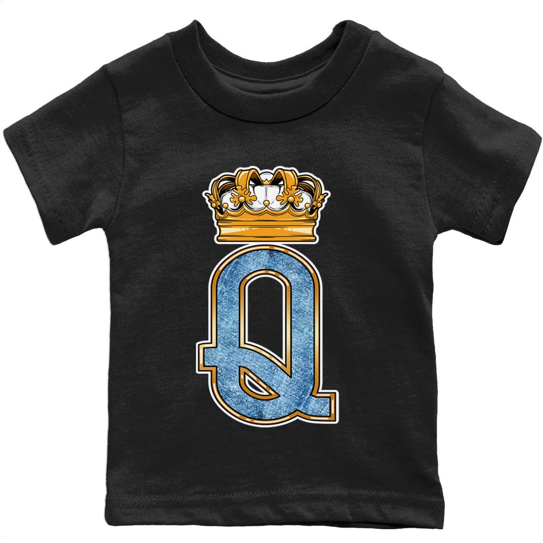 Queen Crown Kids Tops - Air Jordan 1 Denim