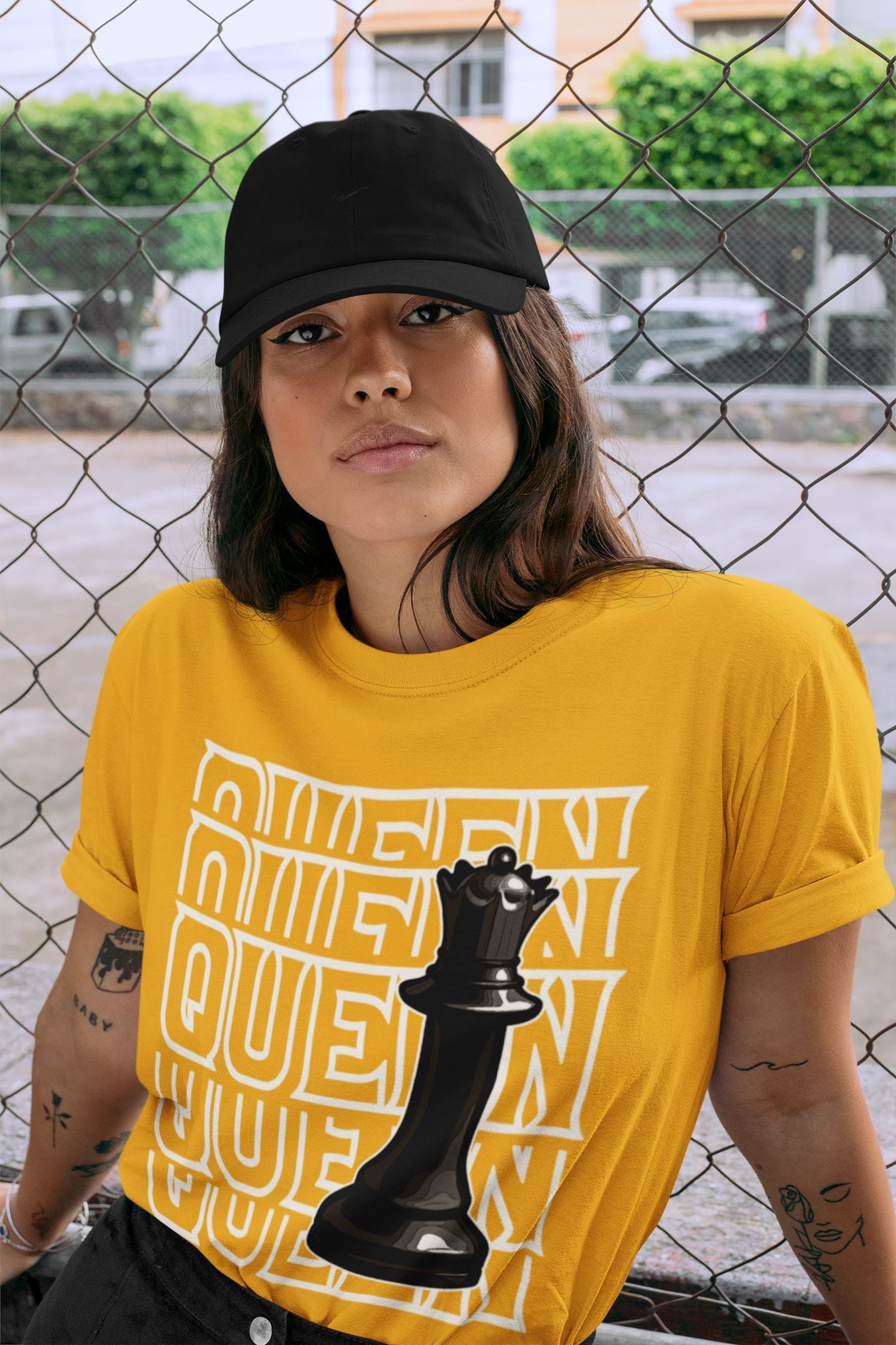 Queen Unisex Tops - Dunk Championship Goldenrod