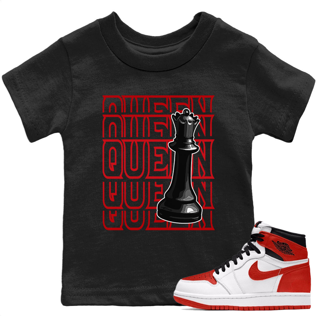 Queen Kids Tops - Air Jordan 1 Heritage