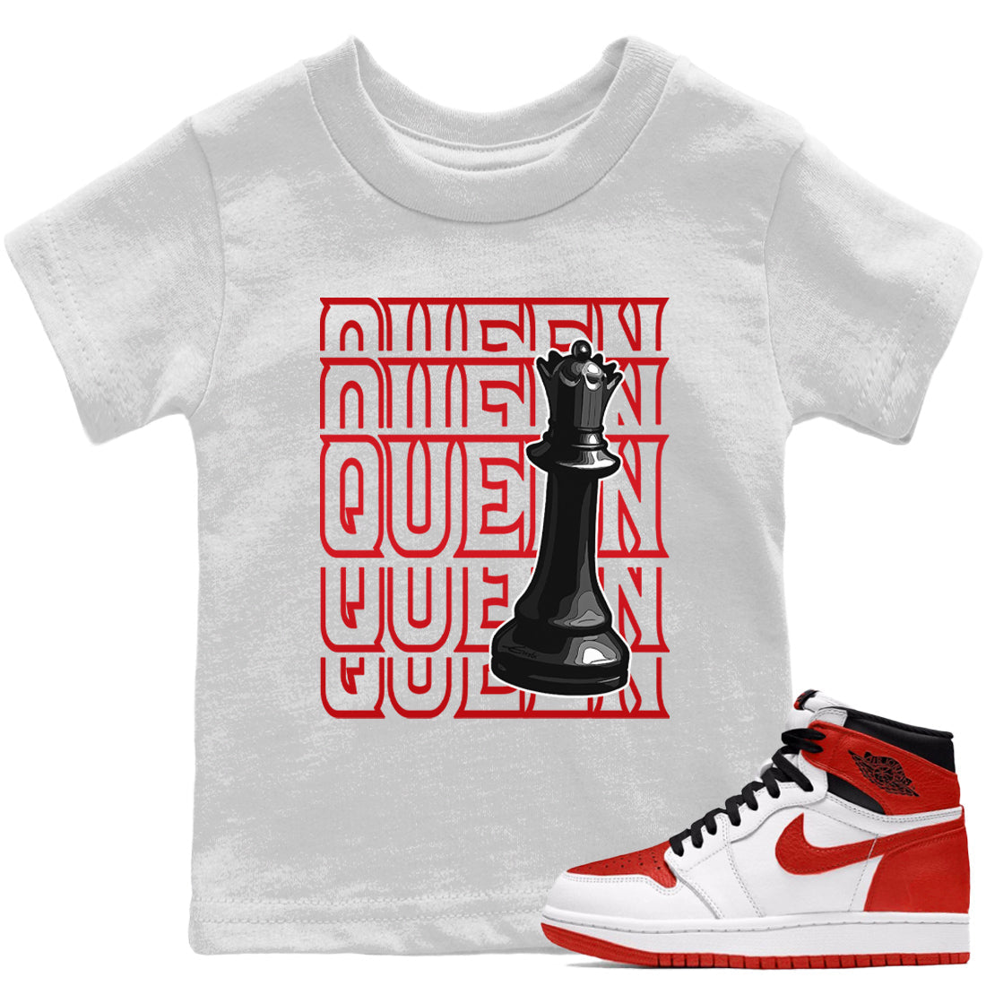 Queen Kids Tops - Air Jordan 1 Heritage