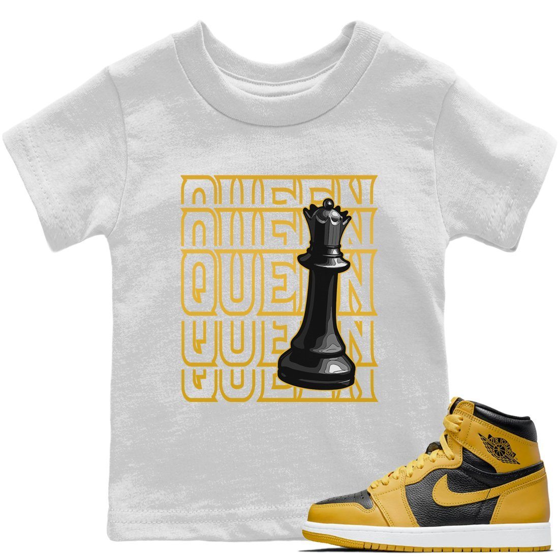 Queen Kids Tops - Air Jordan 1 Pollen