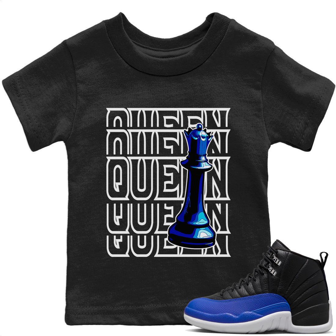 Queen Kids Tops - Air Jordan 12 Hyper Royal