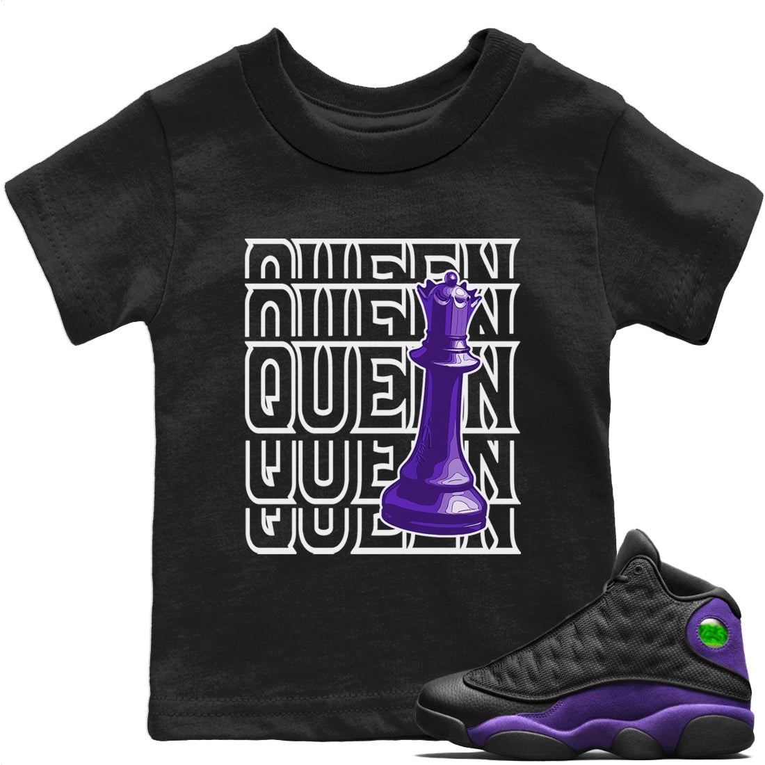 Queen Kids Tops - Air Jordan 13 Court Purple