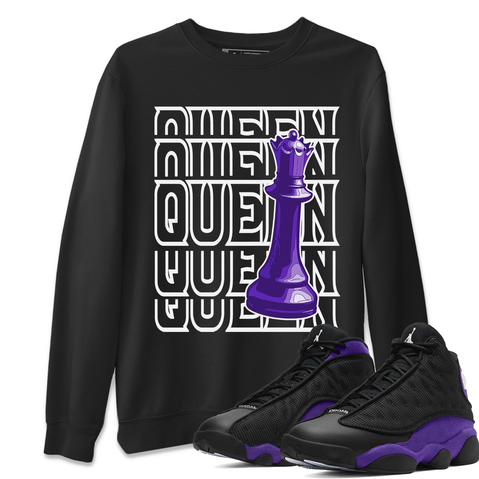 Queen Unisex Tops - Air Jordan 13 Court Purple