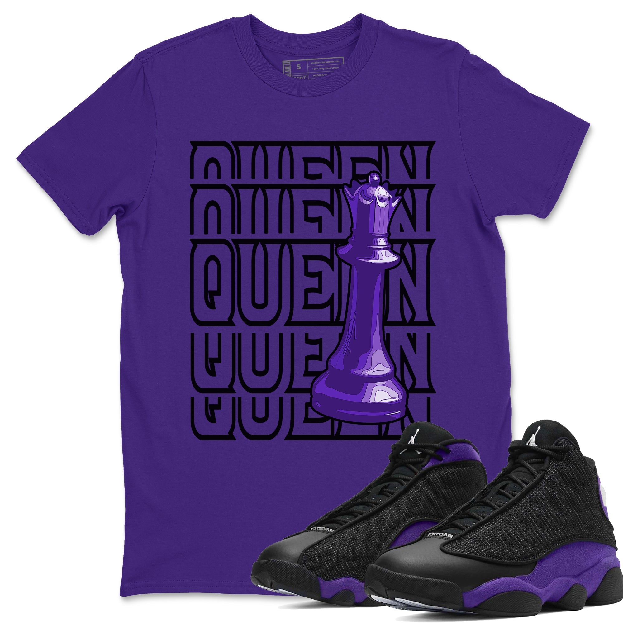 Queen Unisex Tops - Air Jordan 13 Court Purple