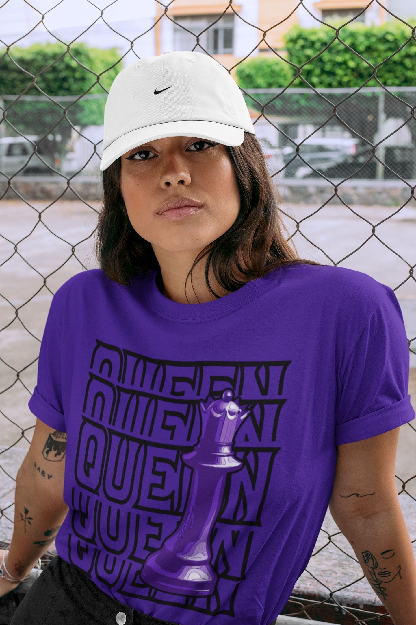 Queen Unisex Tops - Air Jordan 13 Court Purple