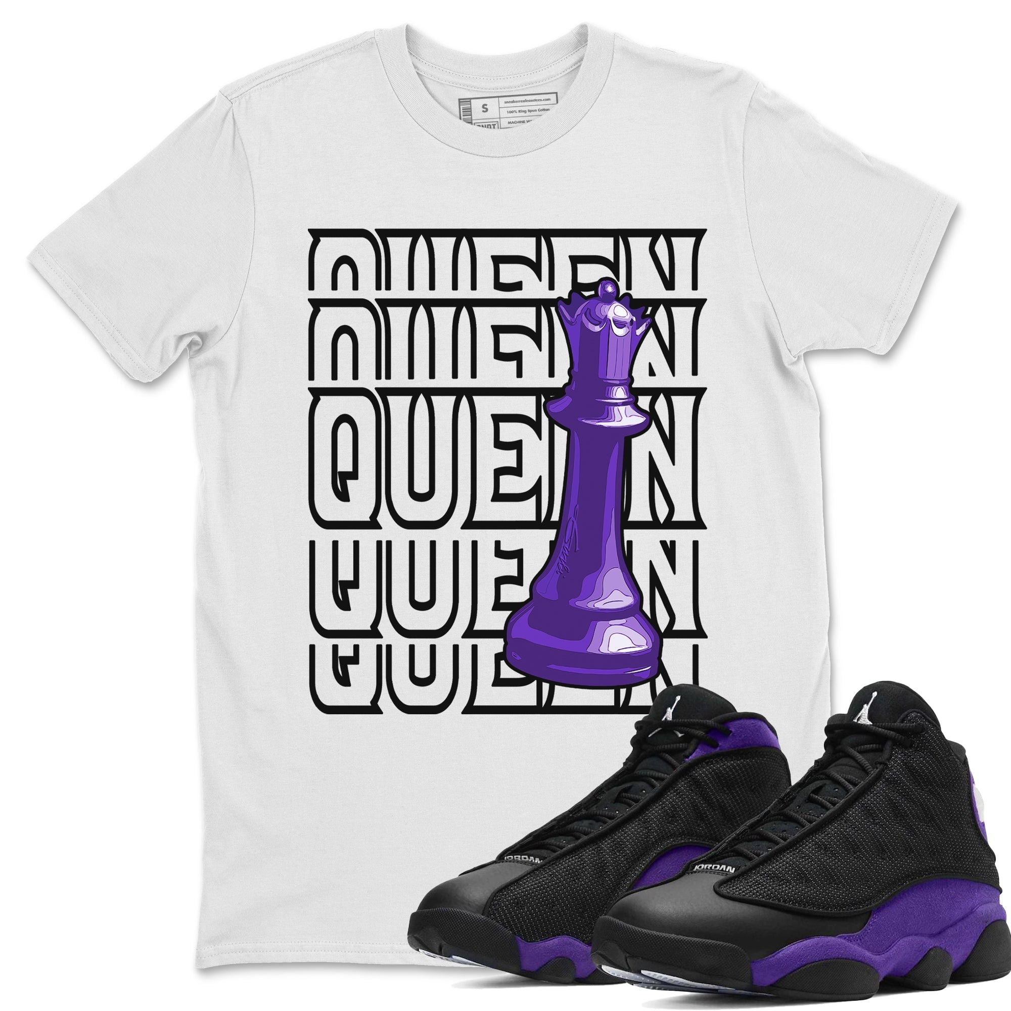 Queen Unisex Tops - Air Jordan 13 Court Purple
