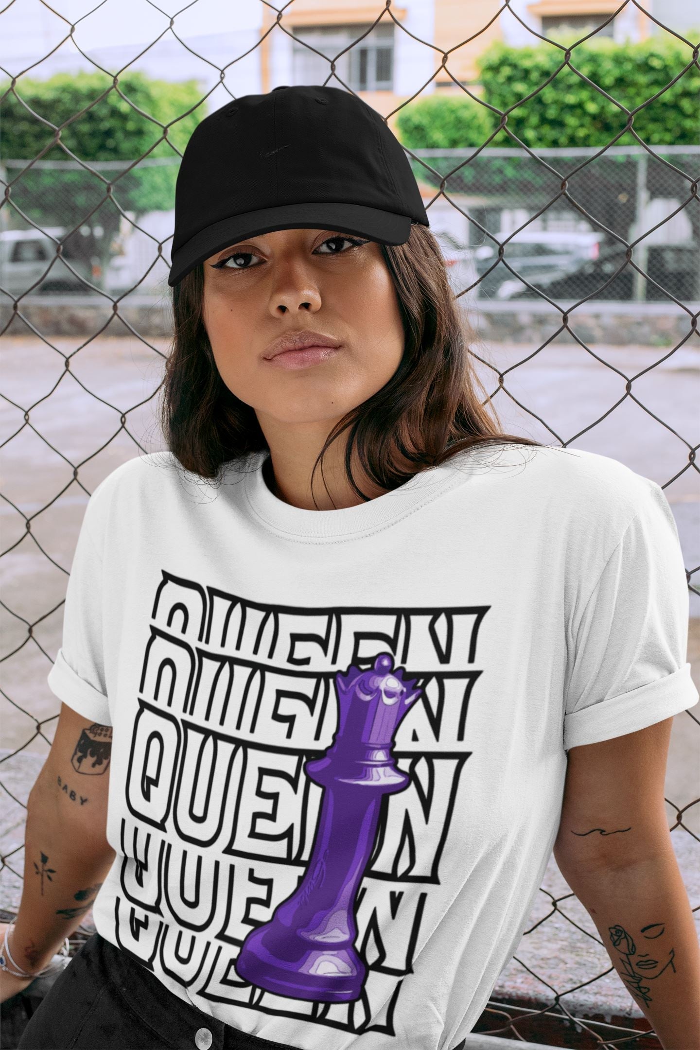Queen Unisex Tops - Air Jordan 13 Court Purple