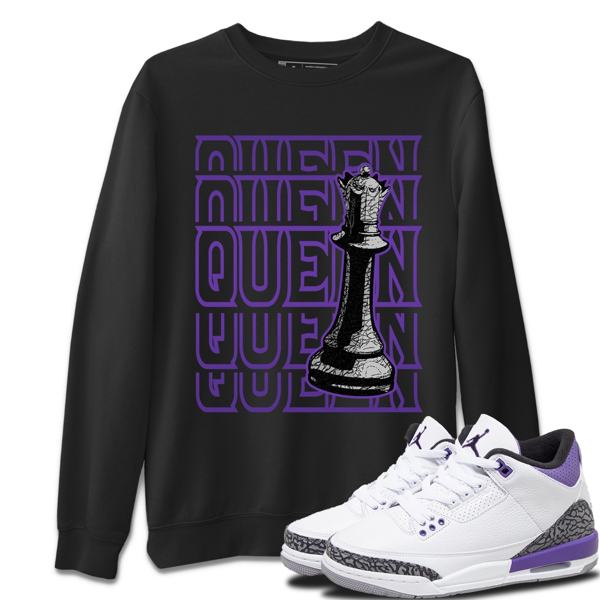 Queen Unisex Tops - Air Jordan 3 Dark Iris