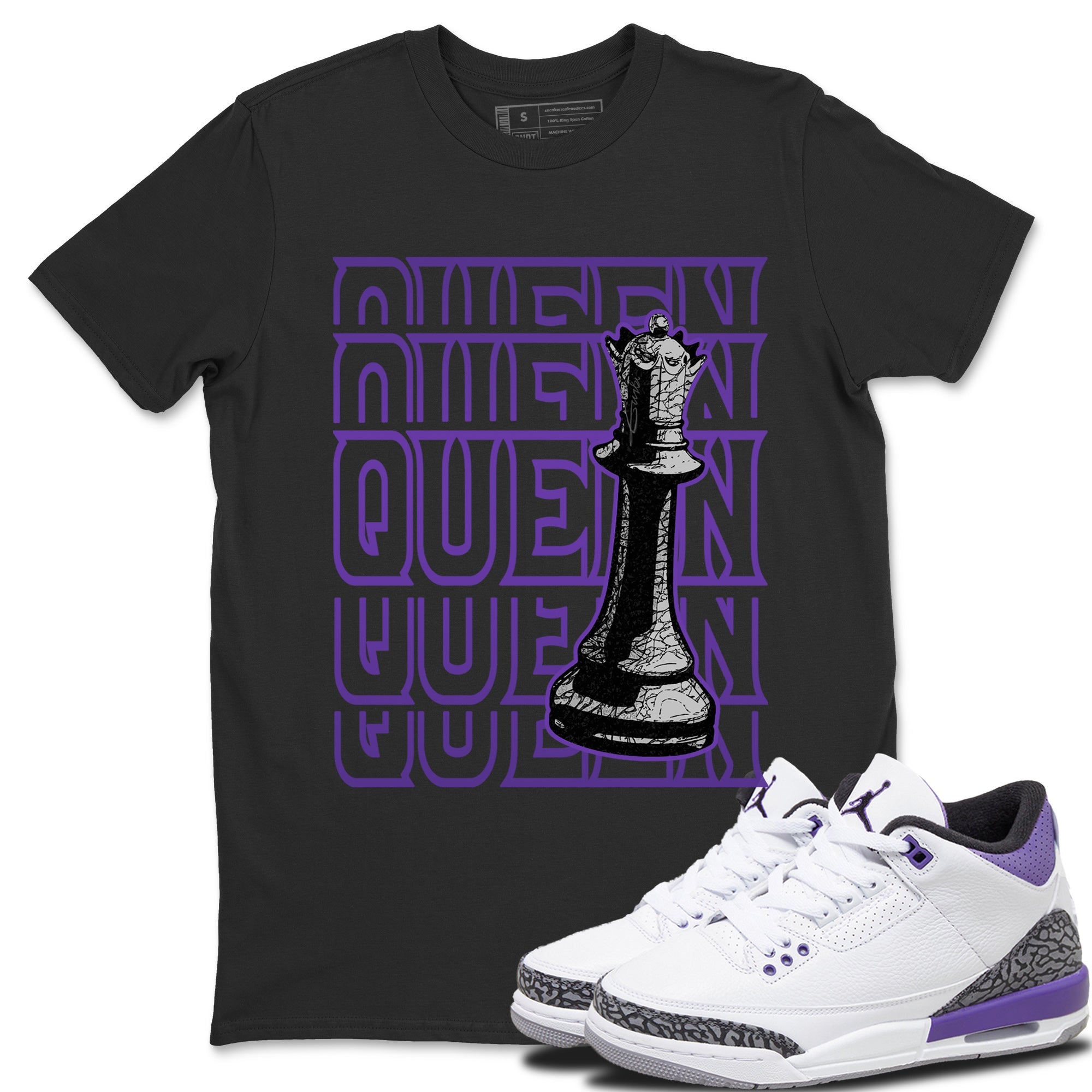 Queen Unisex Tops - Air Jordan 3 Dark Iris
