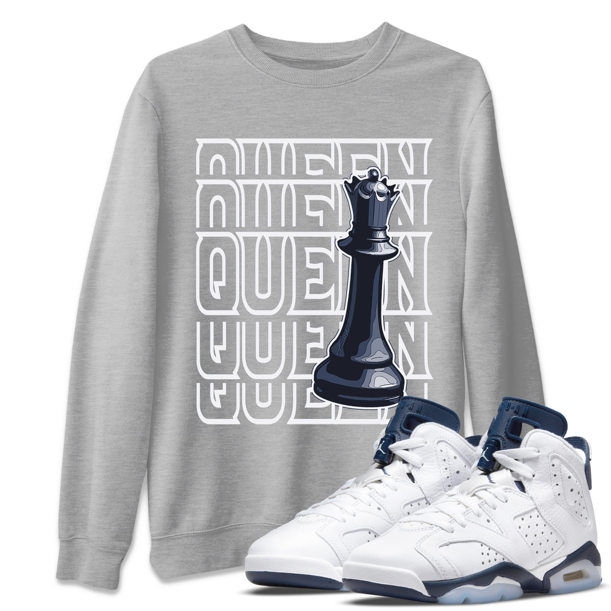 Queen Unisex Tops - Air Jordan 6 Midnight Navy