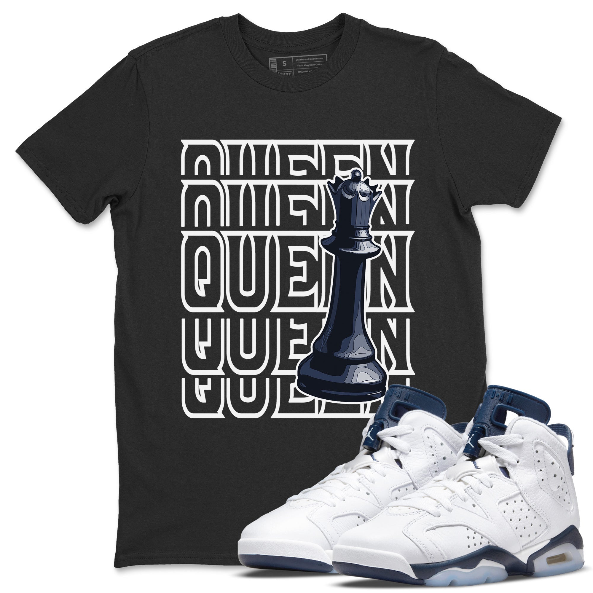 Queen Unisex Tops - Air Jordan 6 Midnight Navy