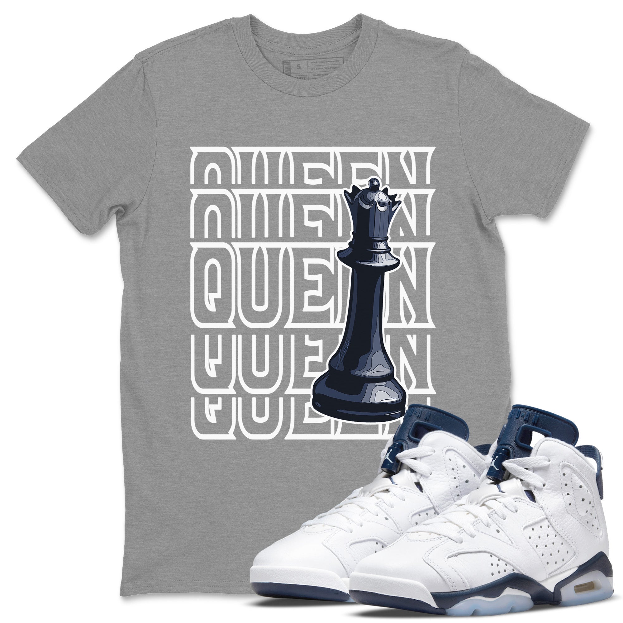 Queen Unisex Tops - Air Jordan 6 Midnight Navy