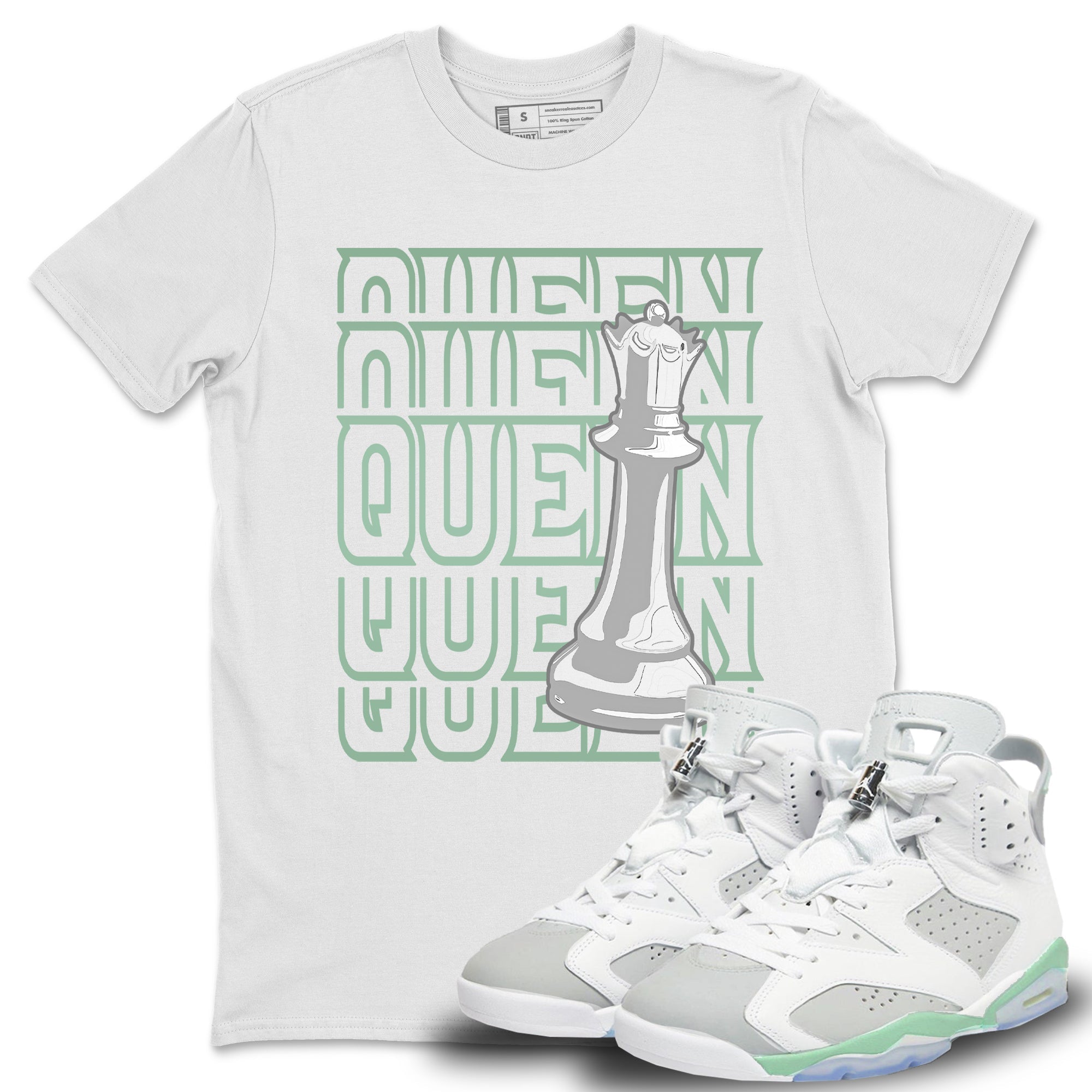 Queen Unisex Tops - Air Jordan 6 Mint Foam