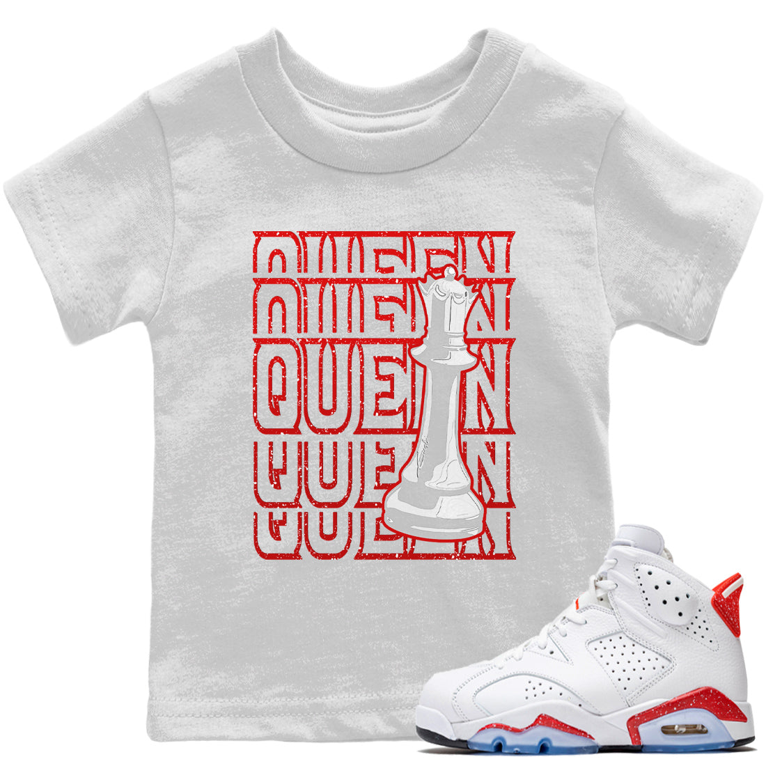 Queen Kids Tops - Air Jordan 6 Red Velvet Cookies