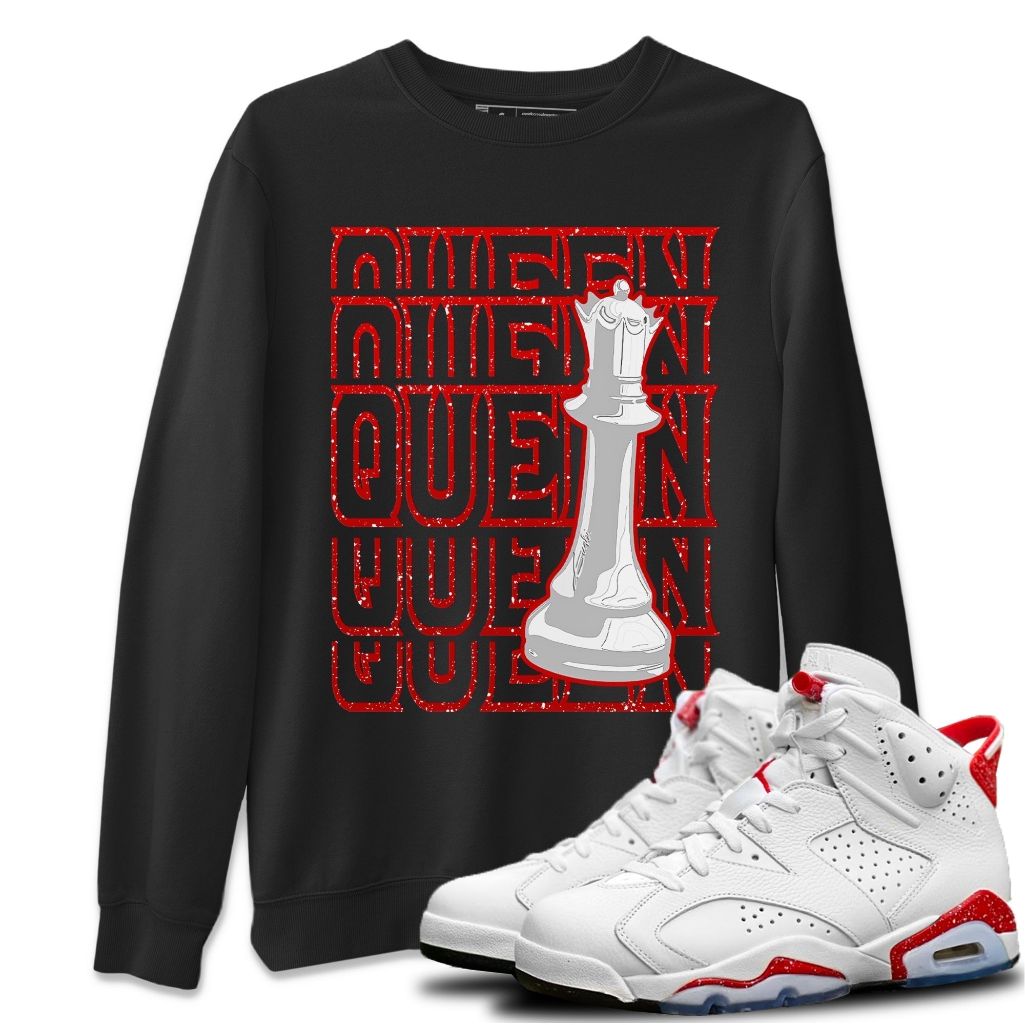 Queen Unisex Tops - Air Jordan 6 Red Velvet Cookies