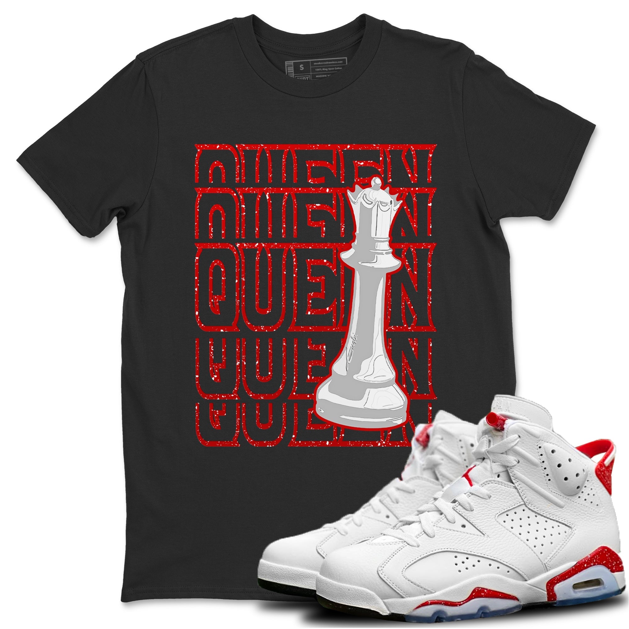 Queen Unisex Tops - Air Jordan 6 Red Velvet Cookies