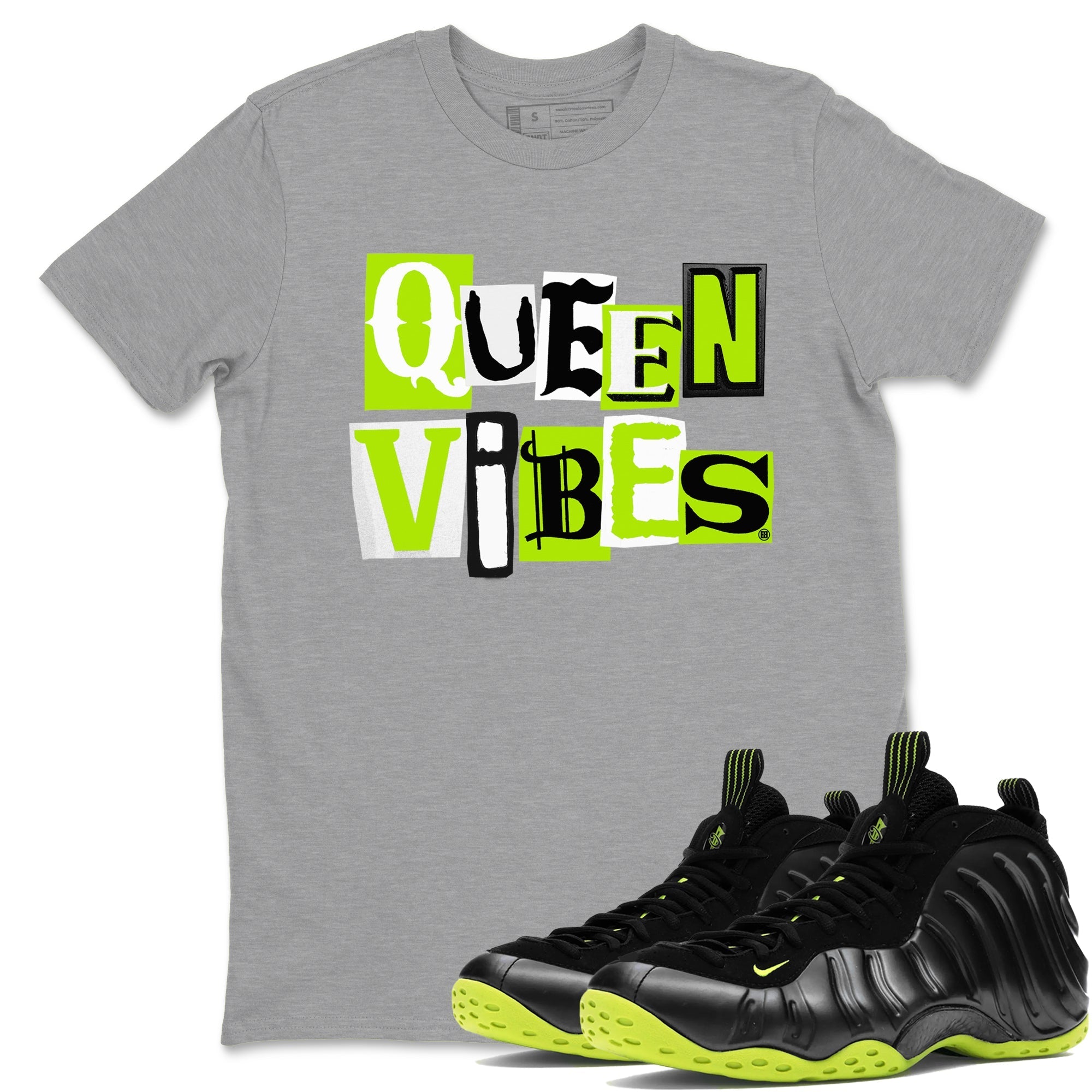 Queen Vibes snkmatch Tees - Air Foamposite One Black Volt