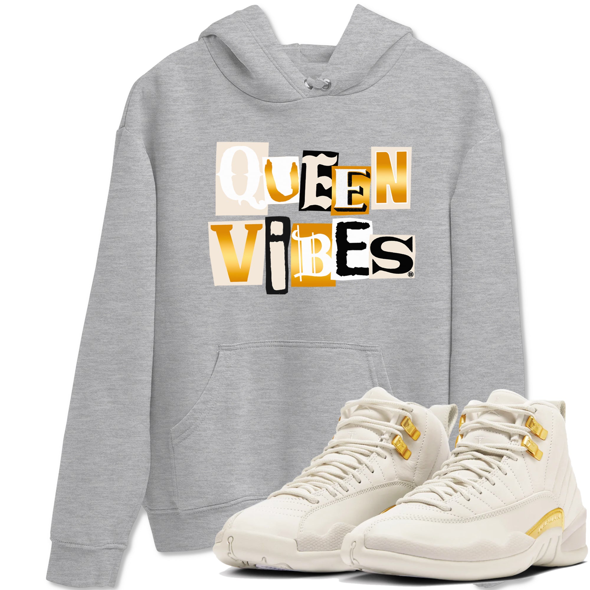 Queen Vibes snkmatch Tees - Air Jordan 12 Phantom