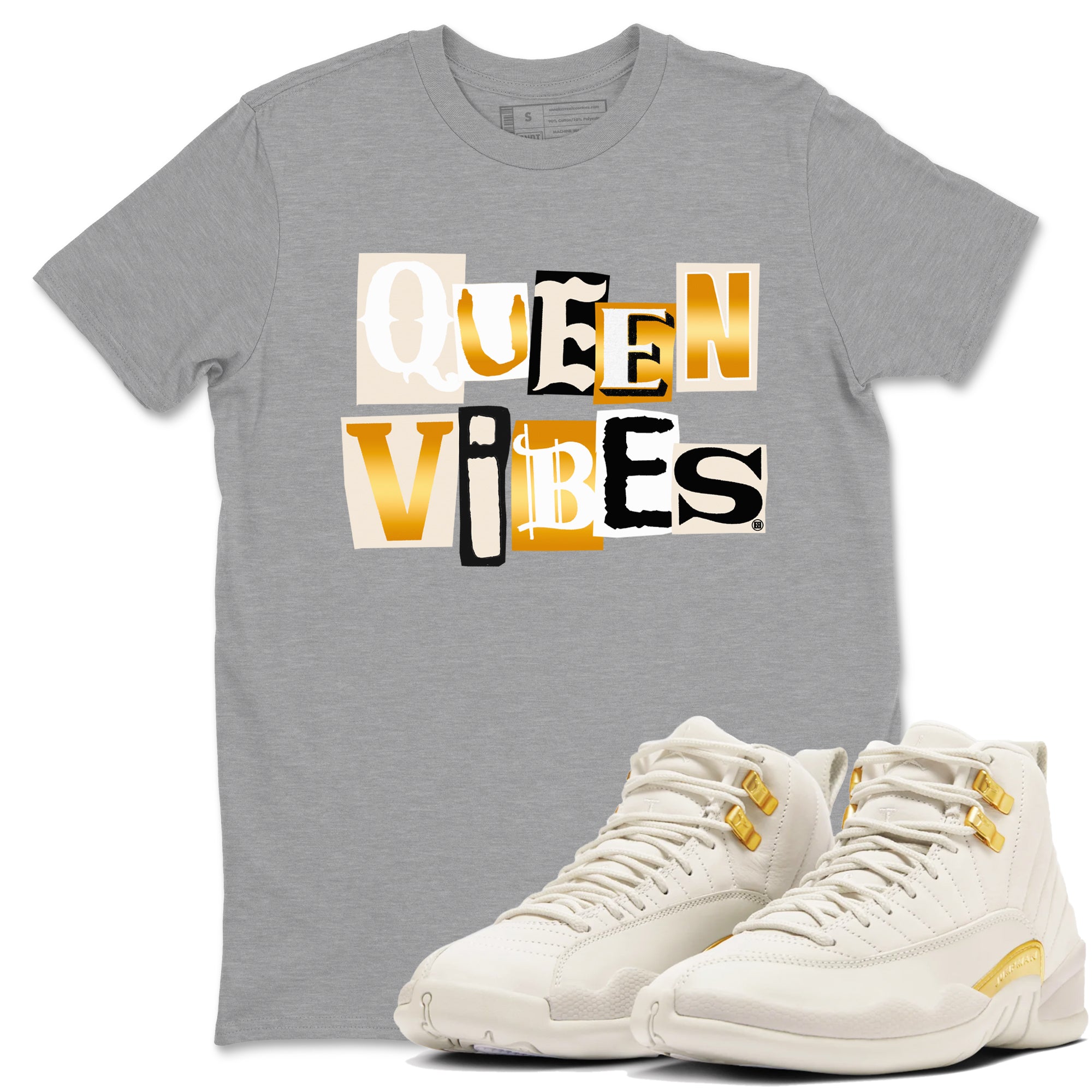 Queen Vibes snkmatch Tees - Air Jordan 12 Phantom