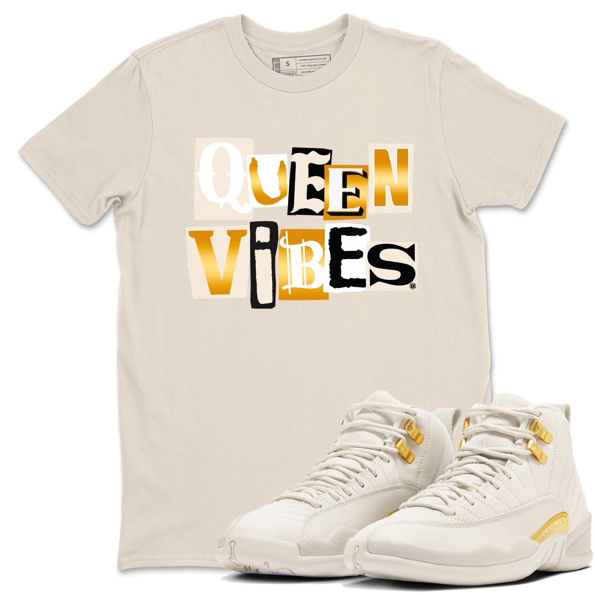 Queen Vibes snkmatch Tees - Air Jordan 12 Phantom