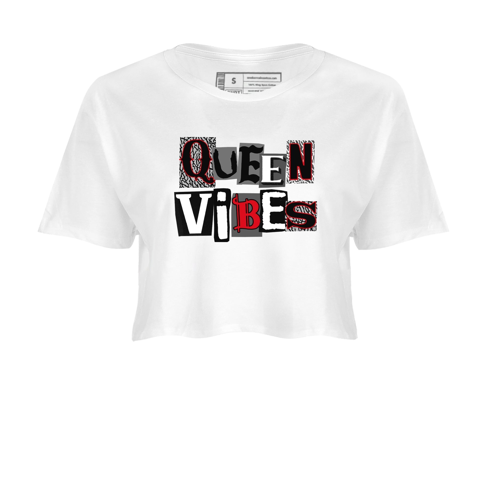 Queen Vibes snkmatch Women's Top - Air Jordan 3 Black Cement