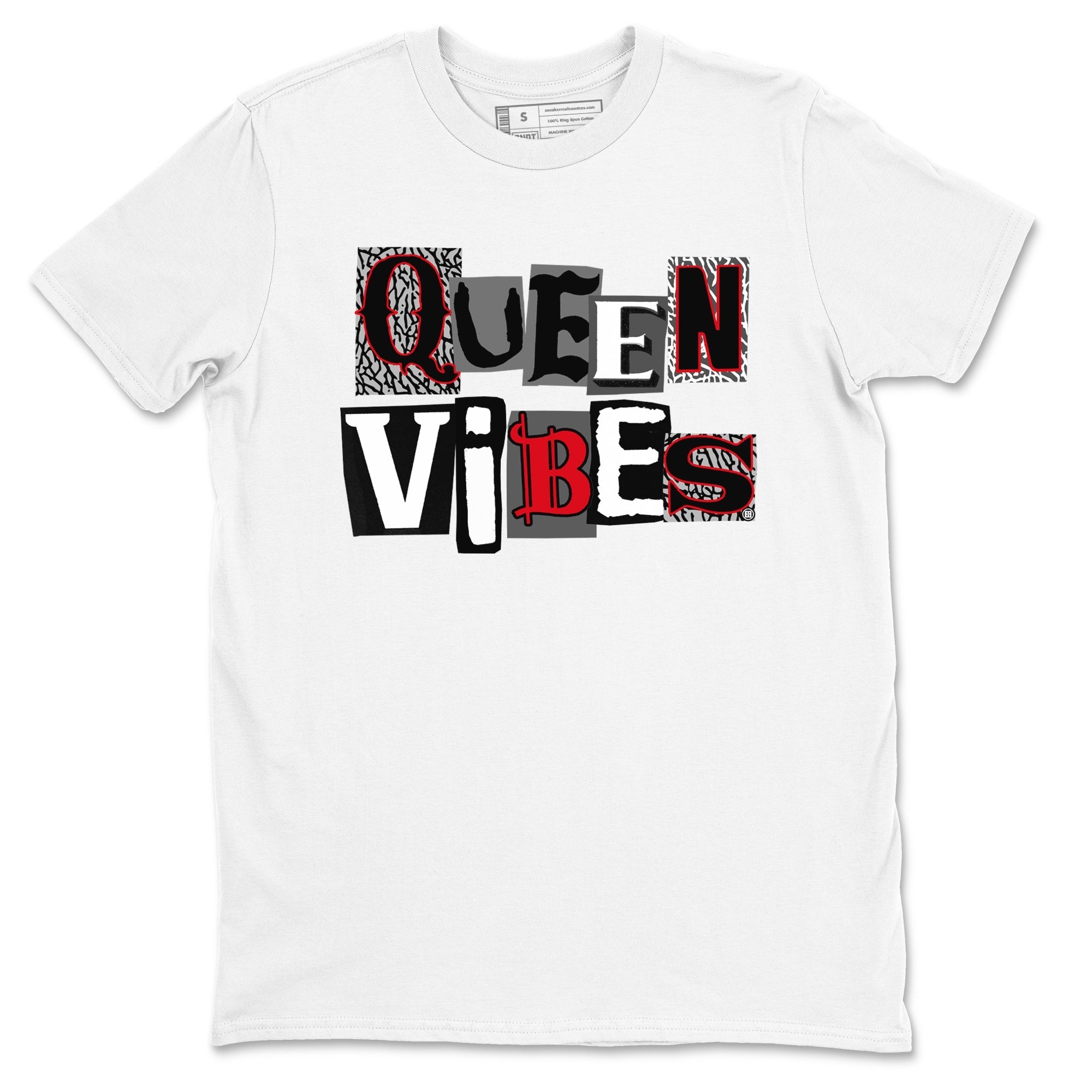Queen Vibes snkmatch Tees - Air Jordan 3 Black Cement